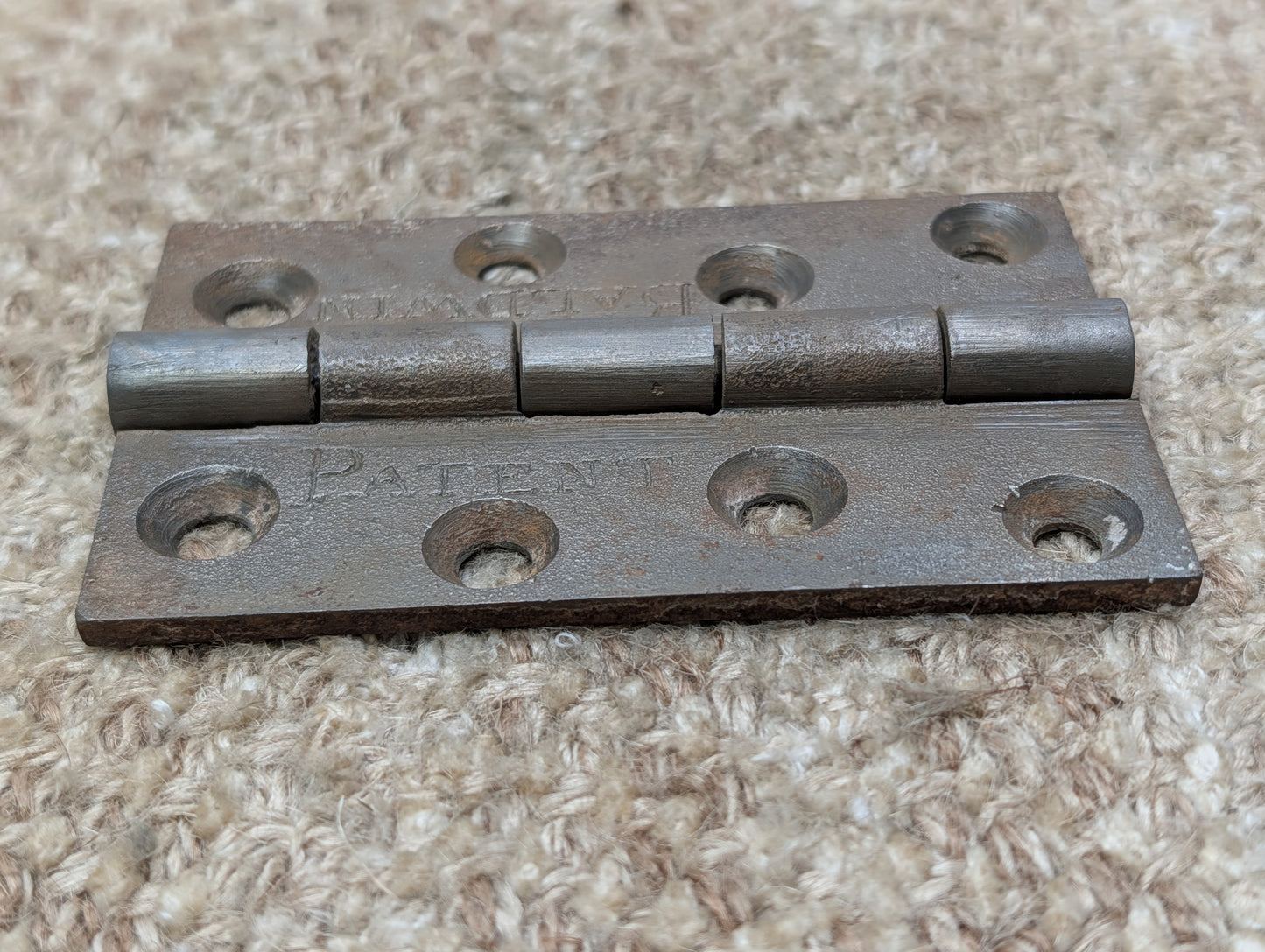 2 9/16" x 4" Antique Baldwin Cast Iron Butt Hinge Door Hardware-Single Hinge