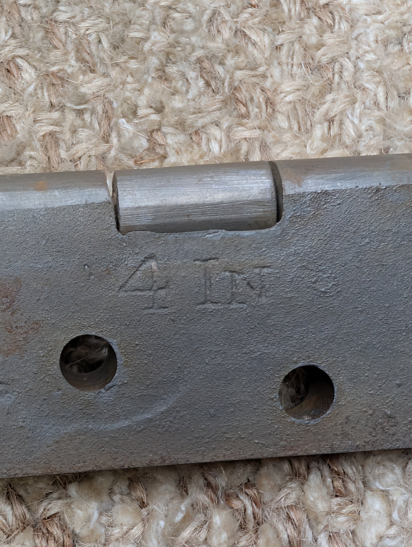2 9/16" x 4" Antique Baldwin Cast Iron Butt Hinge Door Hardware-Single Hinge