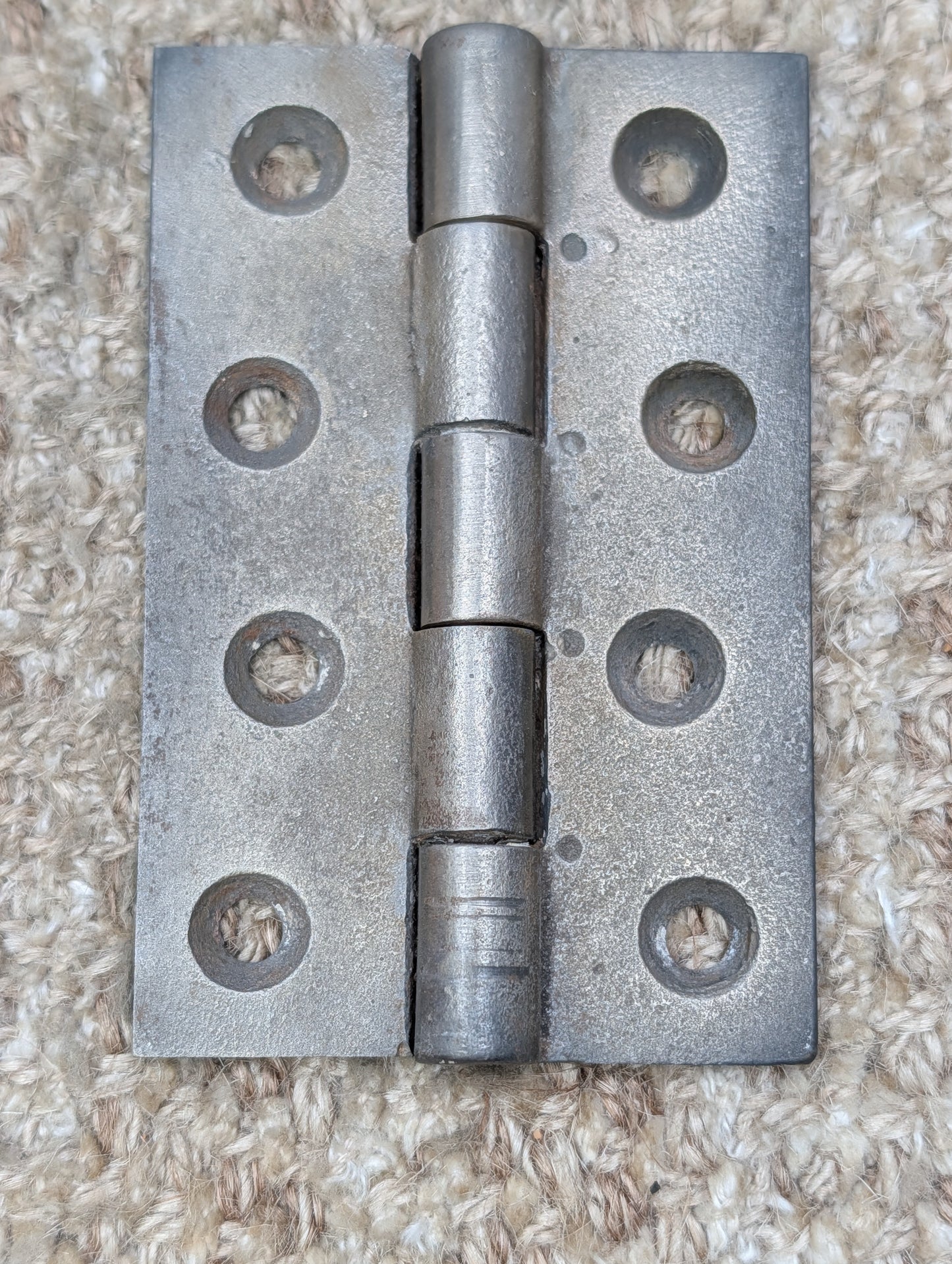 2 5/8" x 4" Antique Cast Iron Butt Hinge Door Hardware-Single Hinge