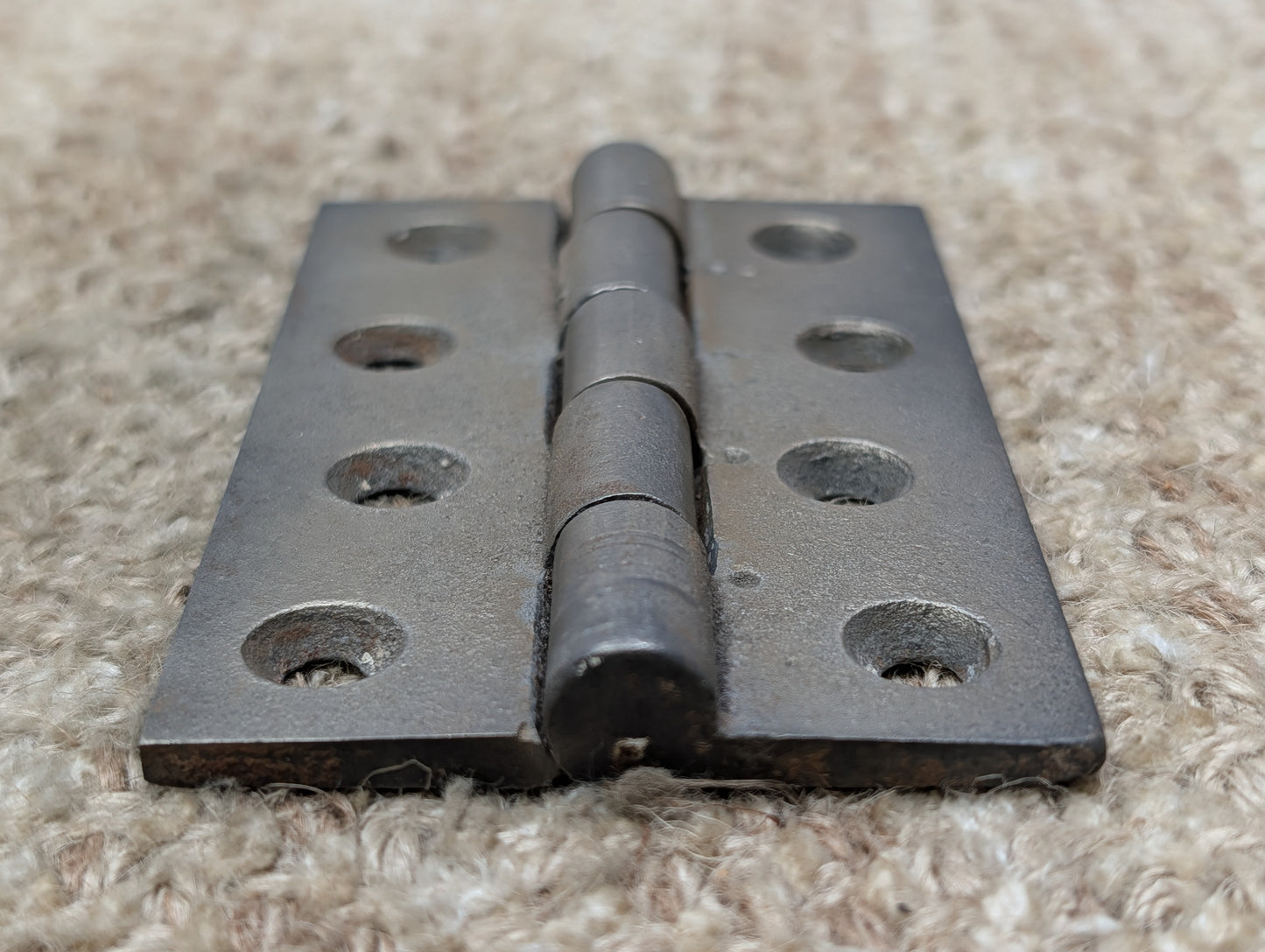 2 5/8" x 4" Antique Cast Iron Butt Hinge Door Hardware-Single Hinge