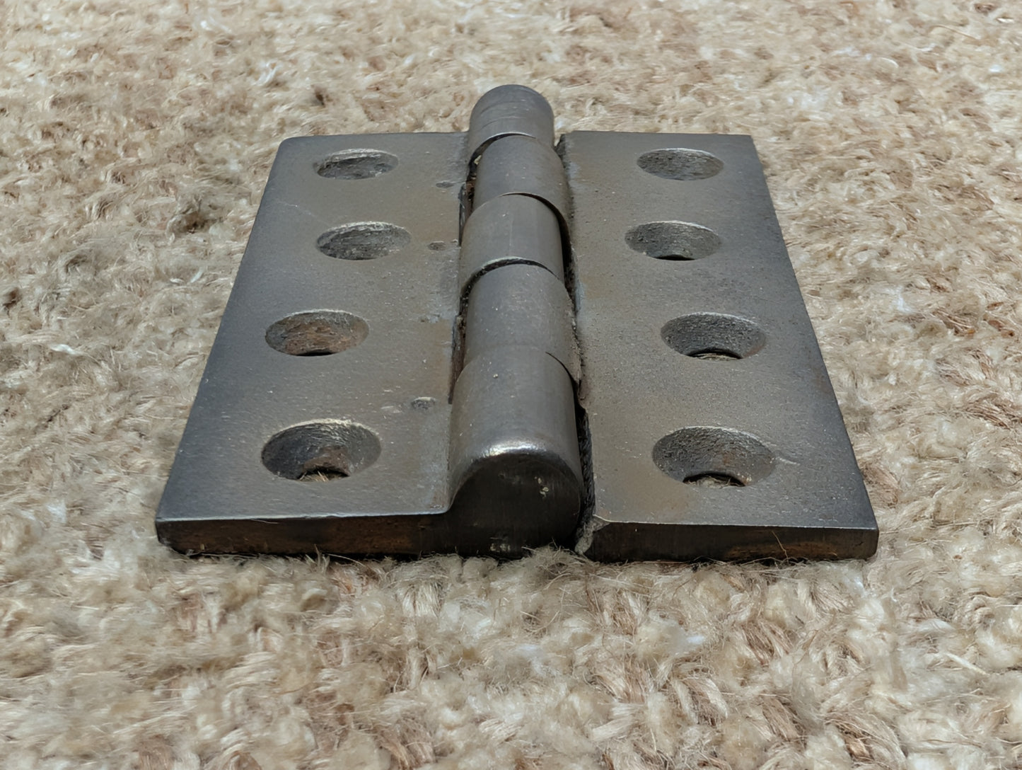 2 5/8" x 4" Antique Cast Iron Butt Hinge Door Hardware-Single Hinge
