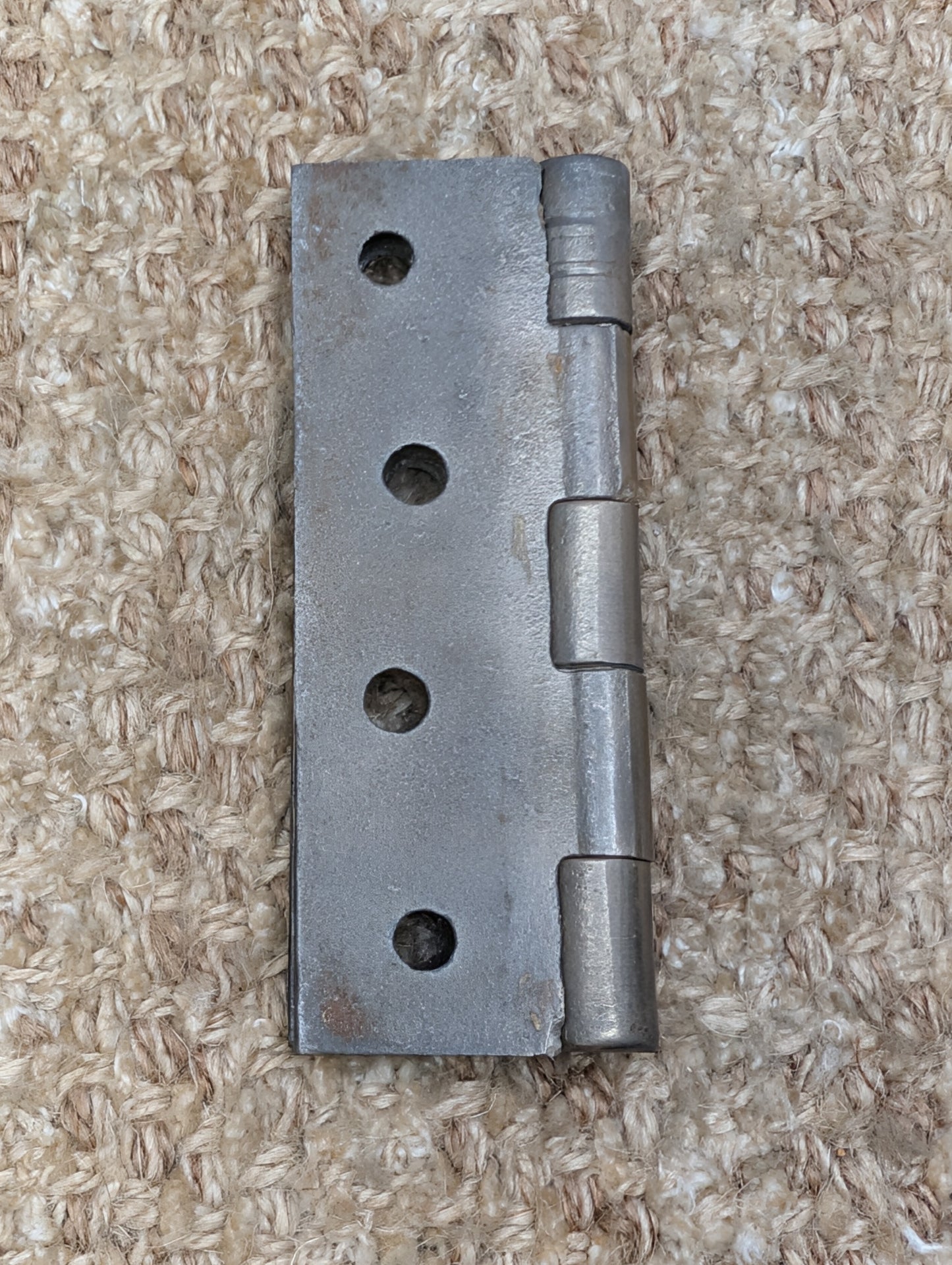 2 5/8" x 4" Antique Cast Iron Butt Hinge Door Hardware-Single Hinge