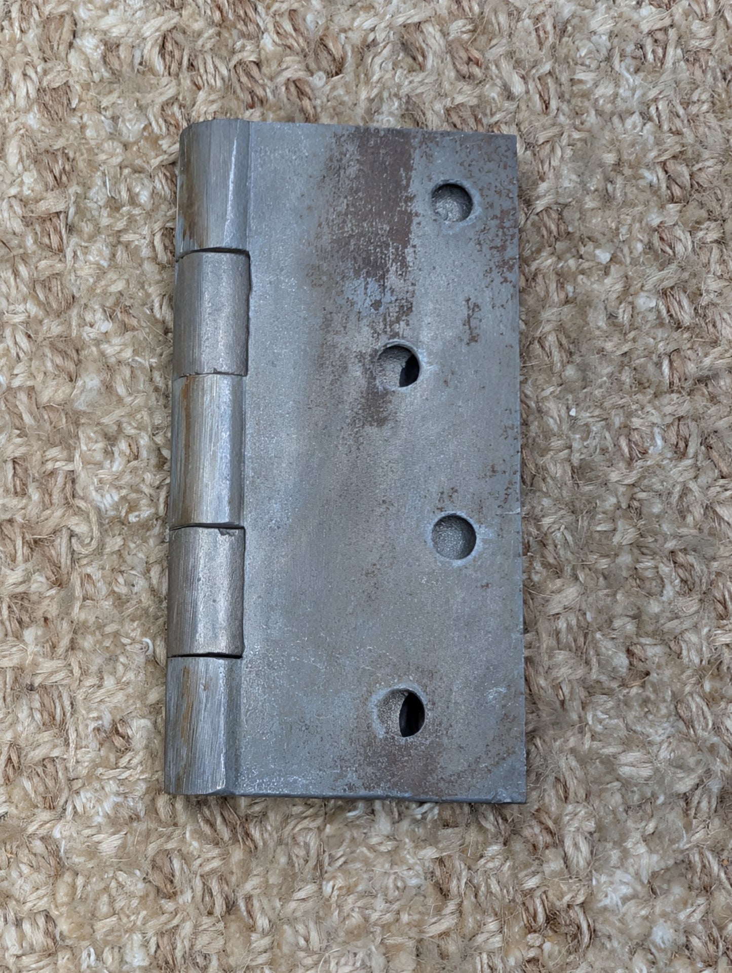 3 9/16" x 4" Antique Cast Iron Butt Hinge Door Hardware-Single Hinge