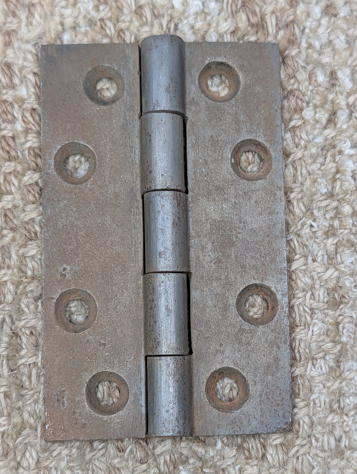 2 3/4" x 4 1/2" Antique Cast Iron Butt Hinge Door Hardware-Single Hinge