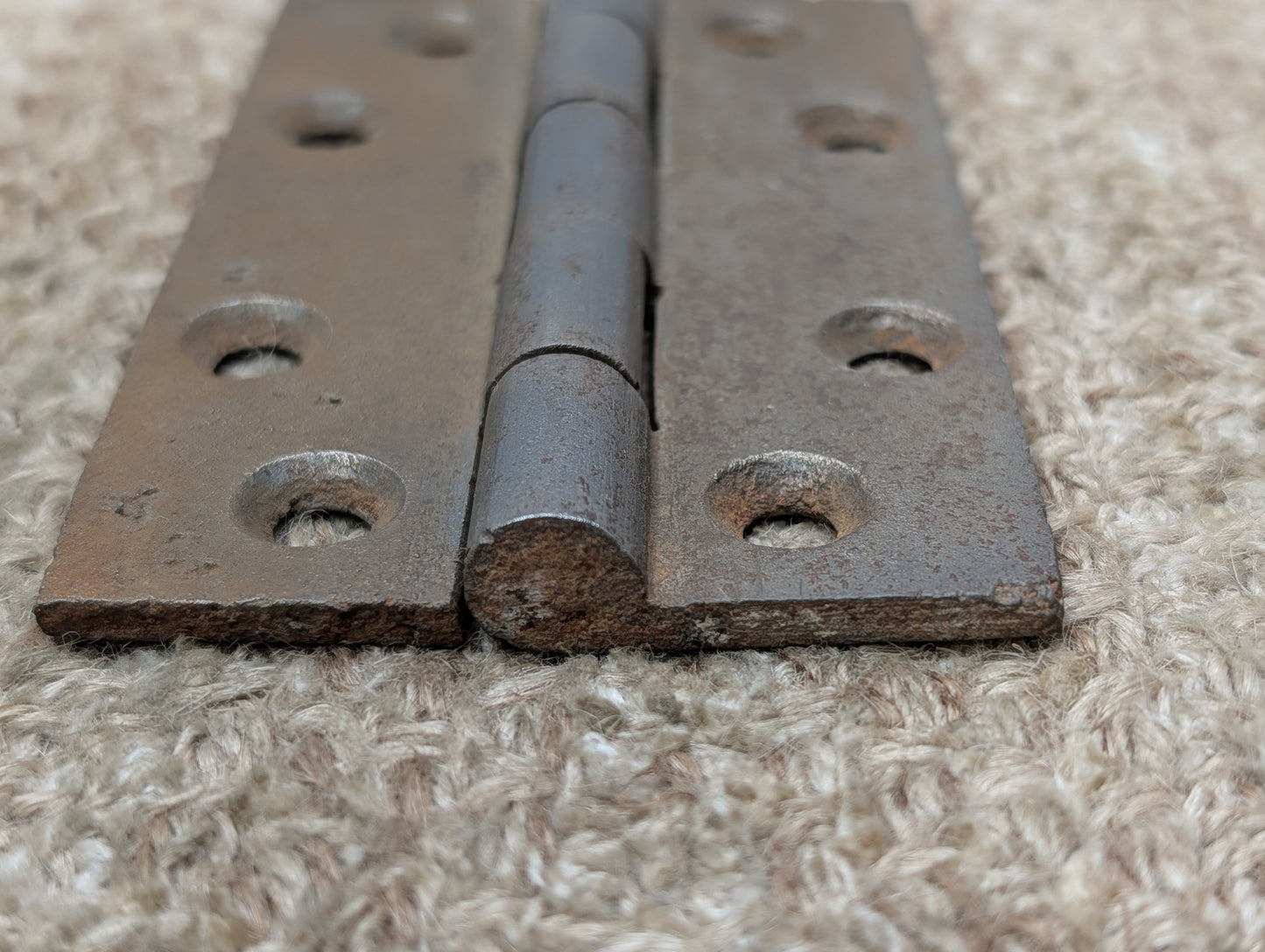 2 3/4" x 4 1/2" Antique Cast Iron Butt Hinge Door Hardware-Single Hinge