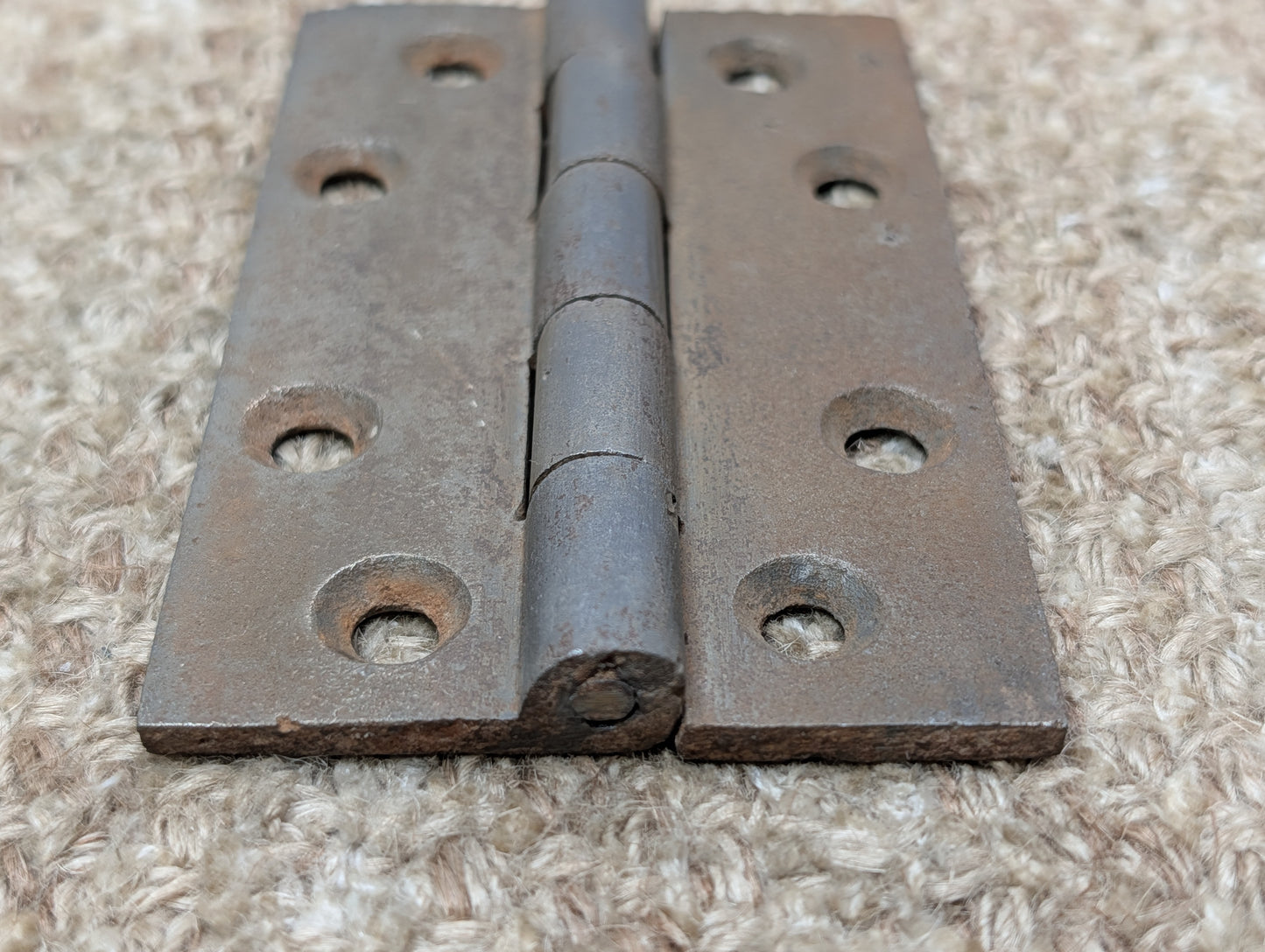2 3/4" x 4 1/2" Antique Cast Iron Butt Hinge Door Hardware-Single Hinge
