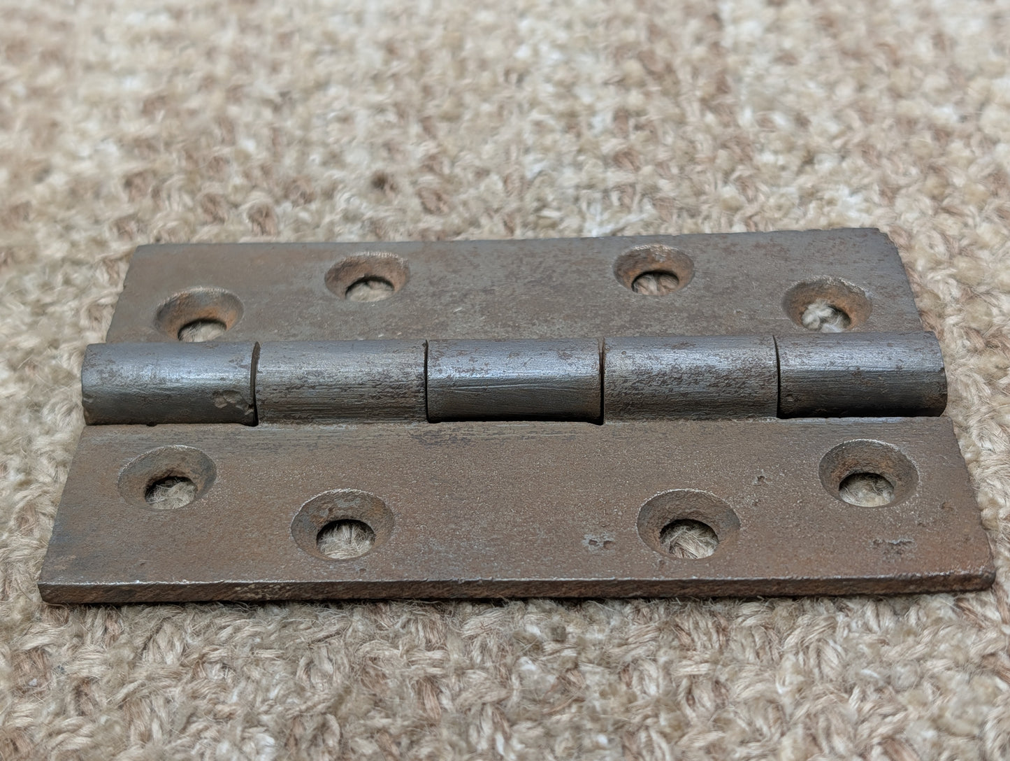 2 3/4" x 4 1/2" Antique Cast Iron Butt Hinge Door Hardware-Single Hinge
