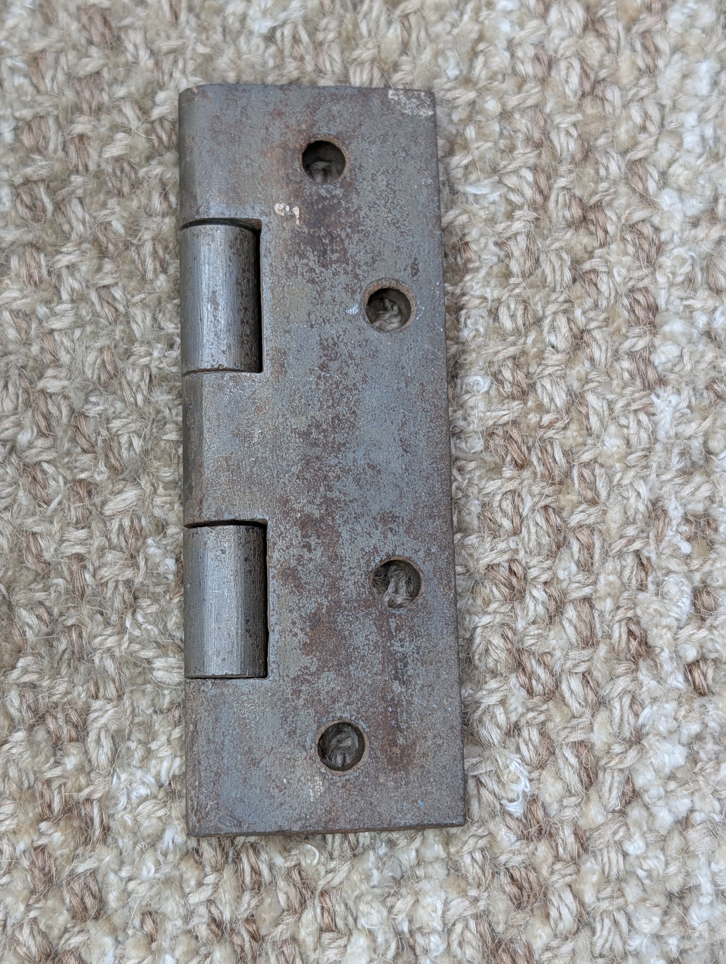 2 3/4" x 4 1/2" Antique Cast Iron Butt Hinge Door Hardware-Single Hinge