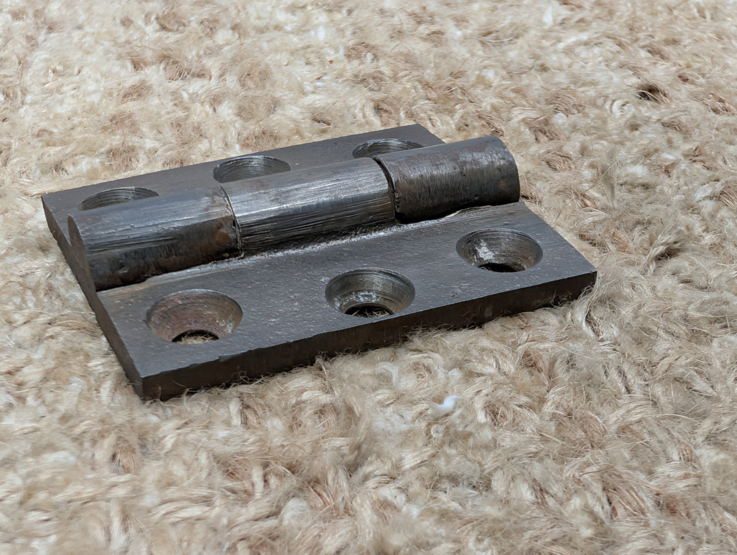 1 5/8" x 1  15/16" Antique M.T.M. Cast Iron Butt Hinge Door Hardware-Single Hinge
