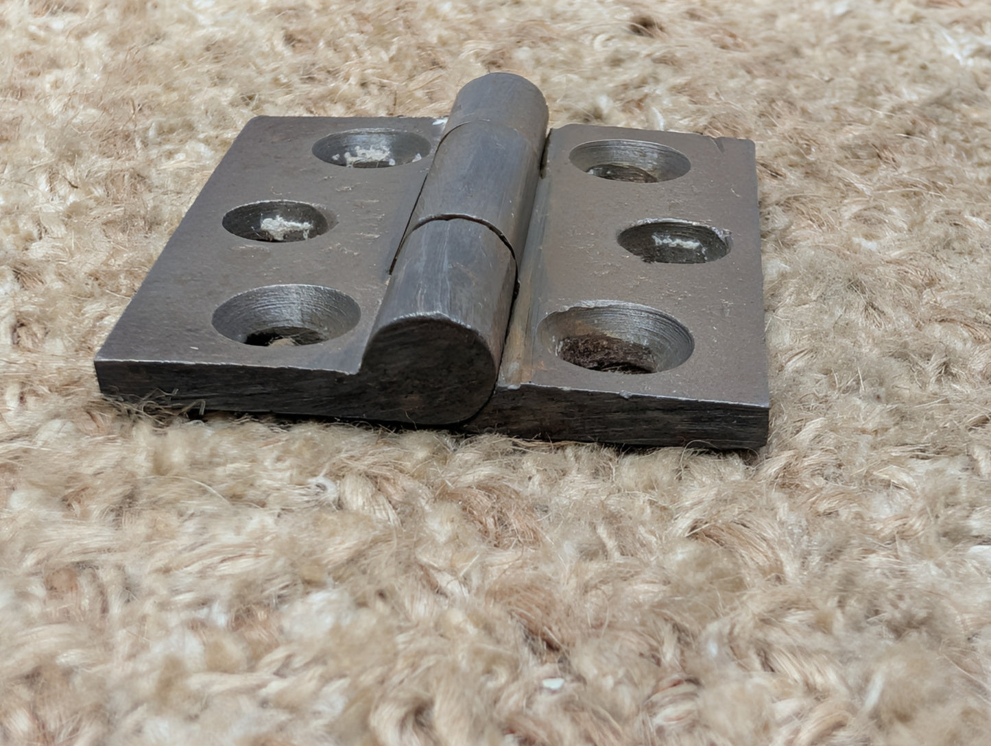 1 3/4" x 2" Antique Philadelphia Cast Iron Butt Hinge Door Hardware-Single Hinge