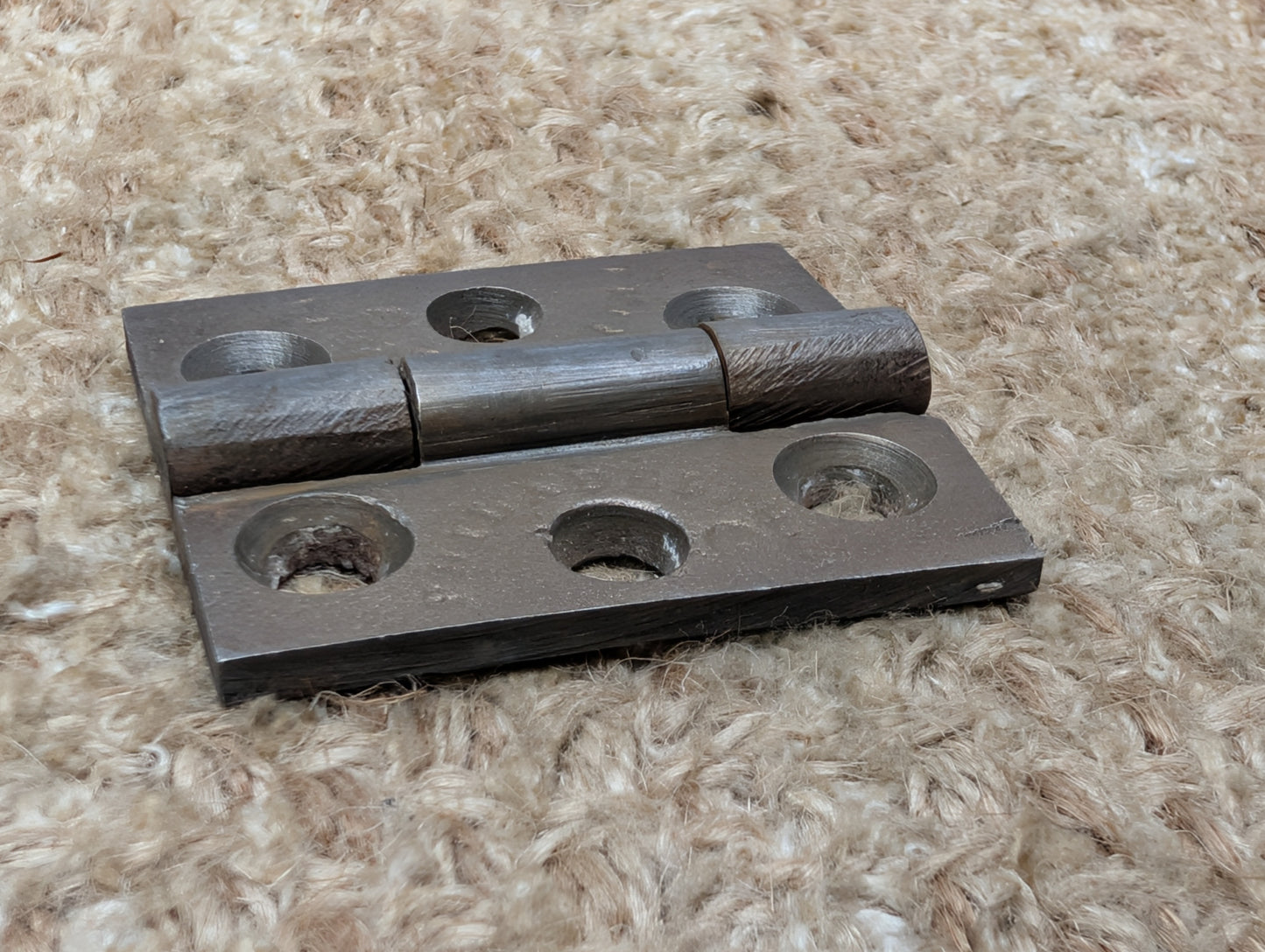 1 3/4" x 2" Antique Philadelphia Cast Iron Butt Hinge Door Hardware-Single Hinge