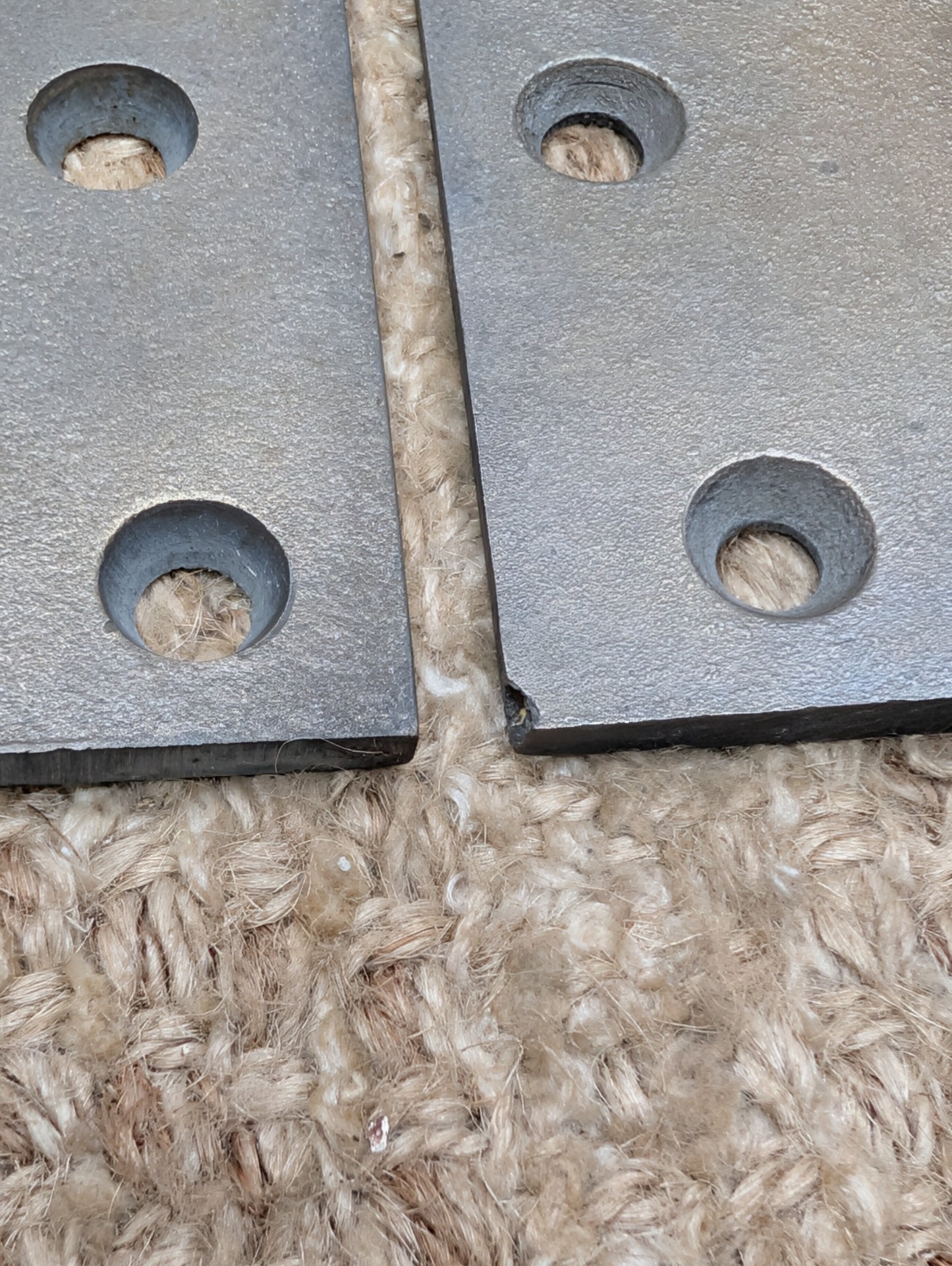 Pair Of 3 1/2" x 3 1/2" Antique Cast Iron Butt Hinge Door Hardware