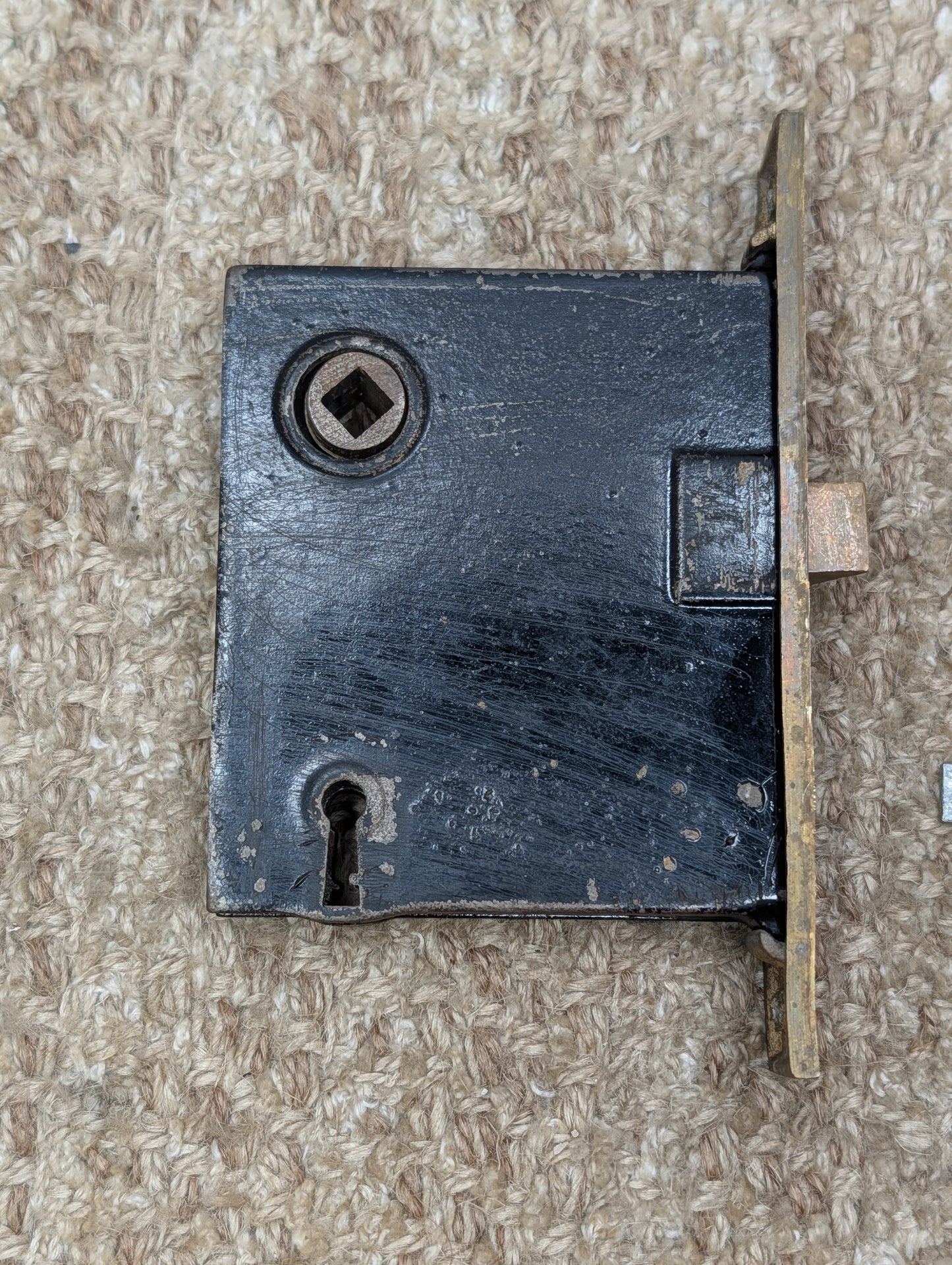 Antique Interior Mortise Lock Door Hardware #5164 (4-8-12) With Key