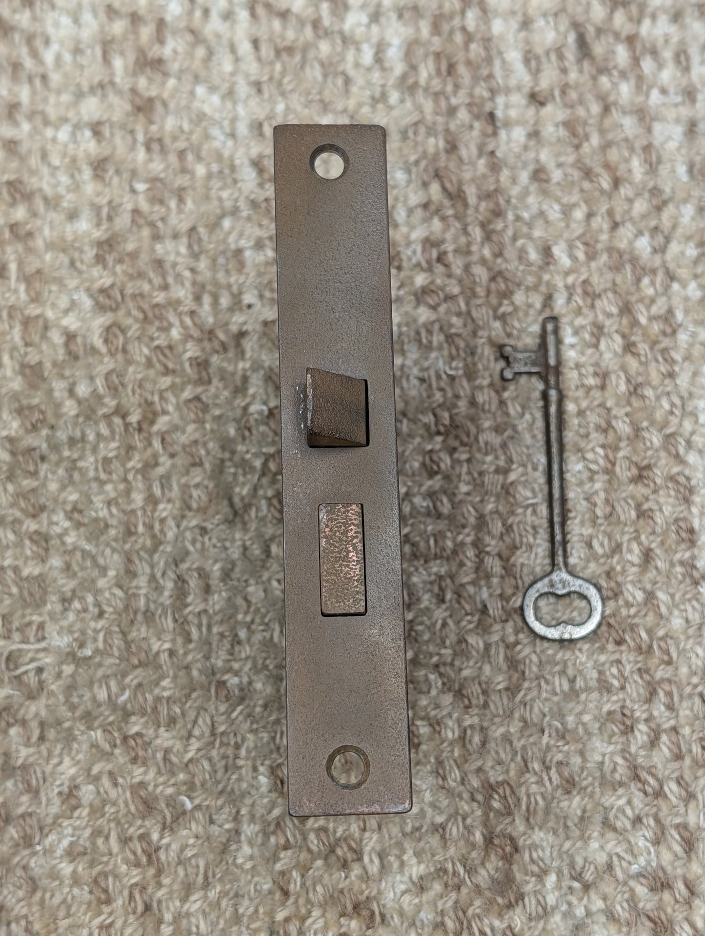 Antique Interior Mortise Lock Door Hardware #5164 (4-8-12) With Key
