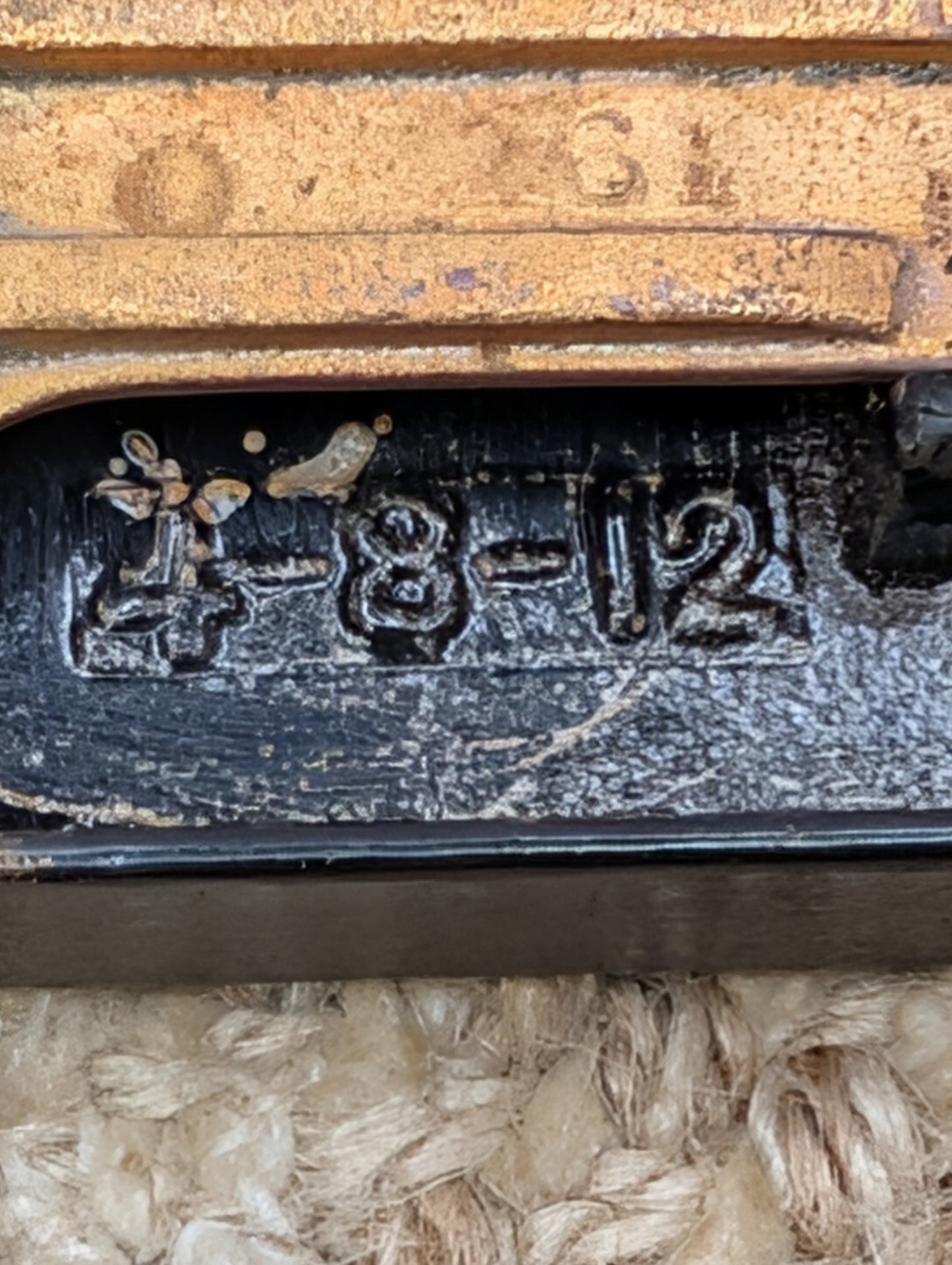Antique Interior Mortise Lock Door Hardware #5164 (4-8-12) With Key
