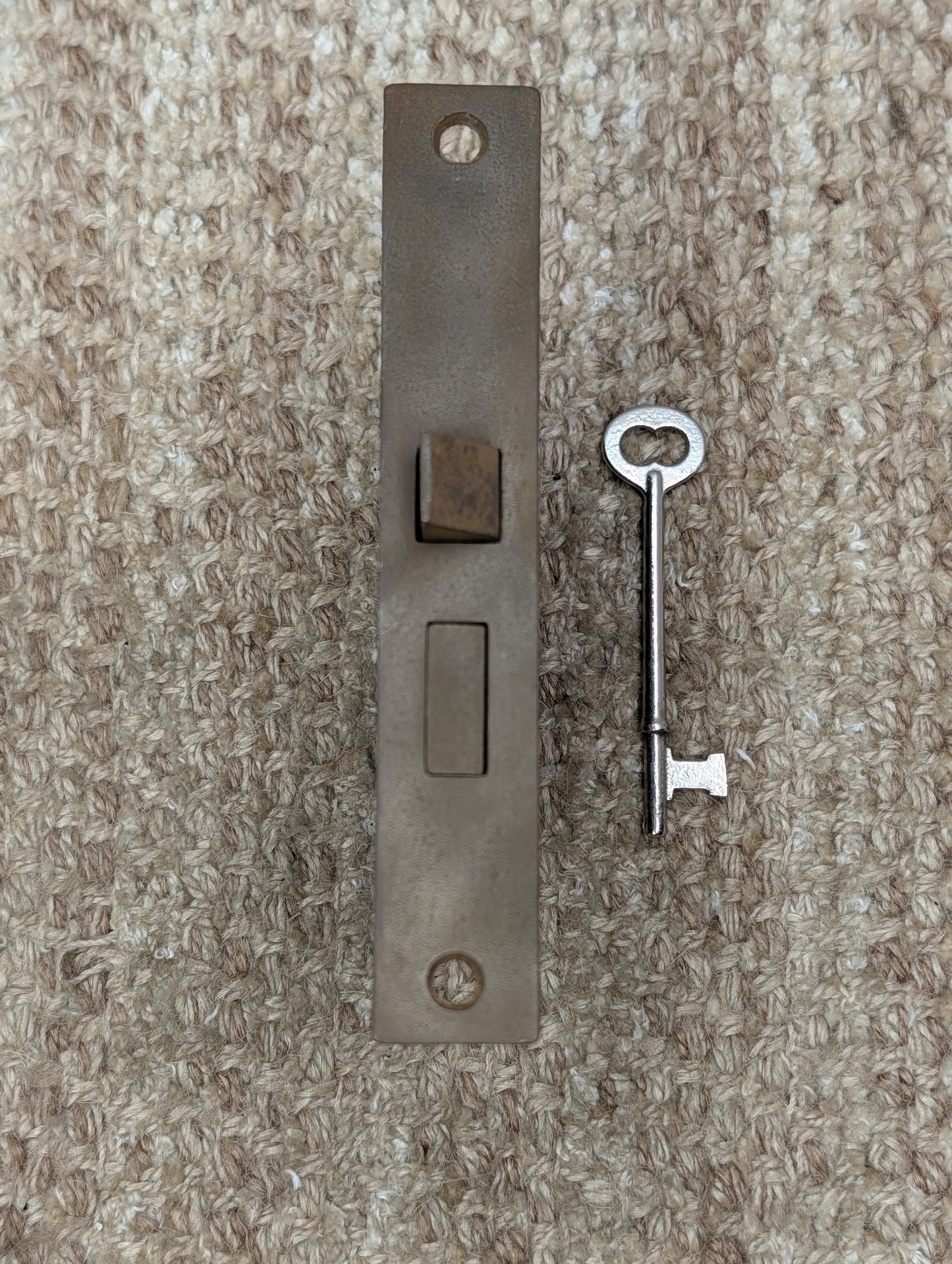 Antique Interior Mortise Lock Door Hardware #5164 (4-8-12) With Key