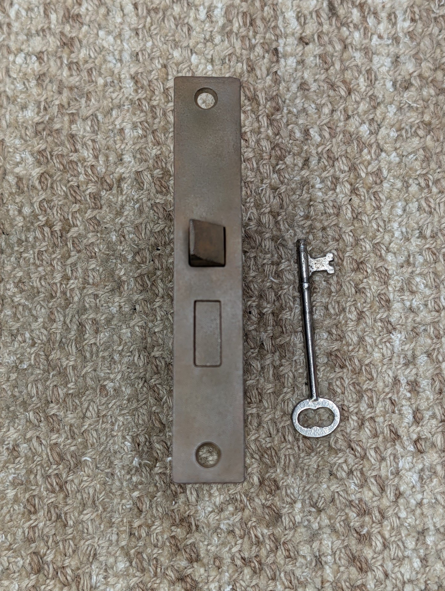 Antique Interior Mortise Lock Door Hardware #5164 (2-6-10) With Key