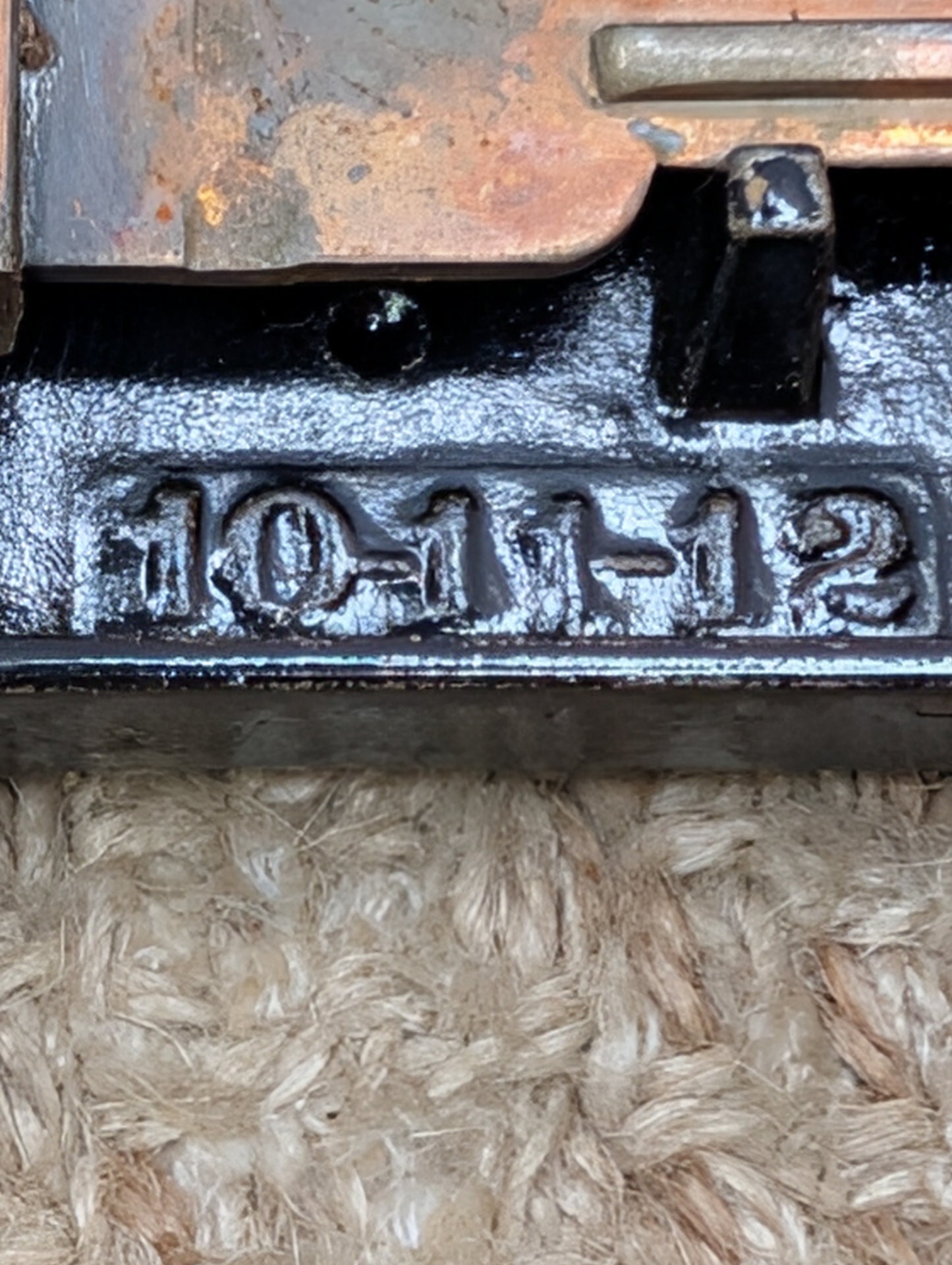 Antique Interior Mortise Lock Door Hardware #858 3/4 (10-11-12) With Key