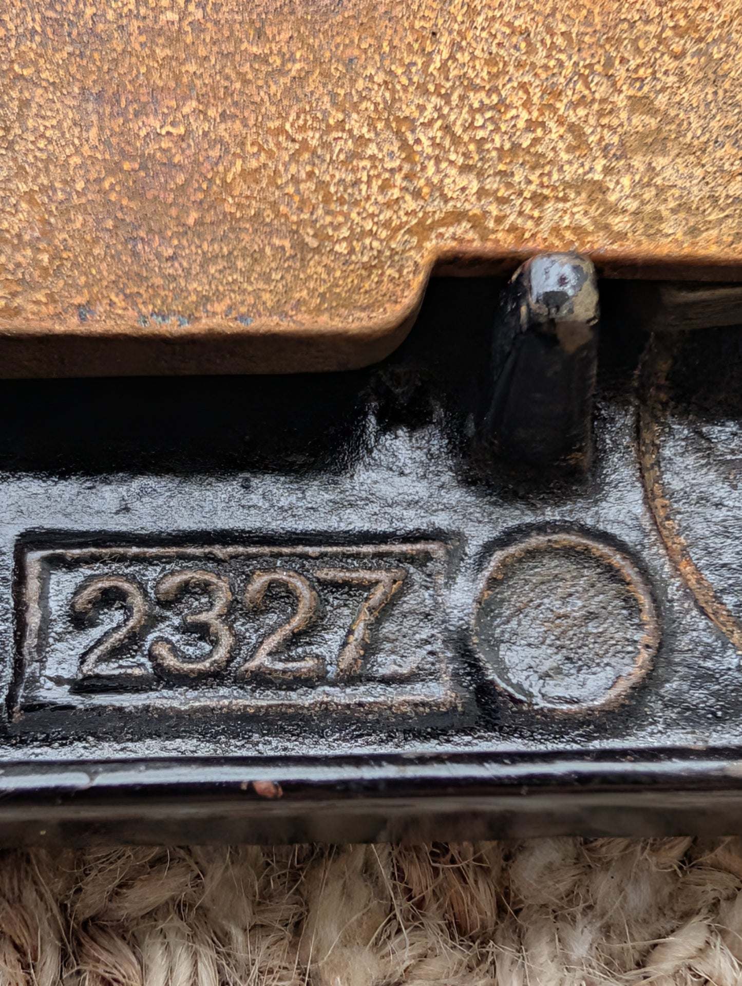 Antique Interior Penn Mortise Lock Door Hardware #2327 With Key