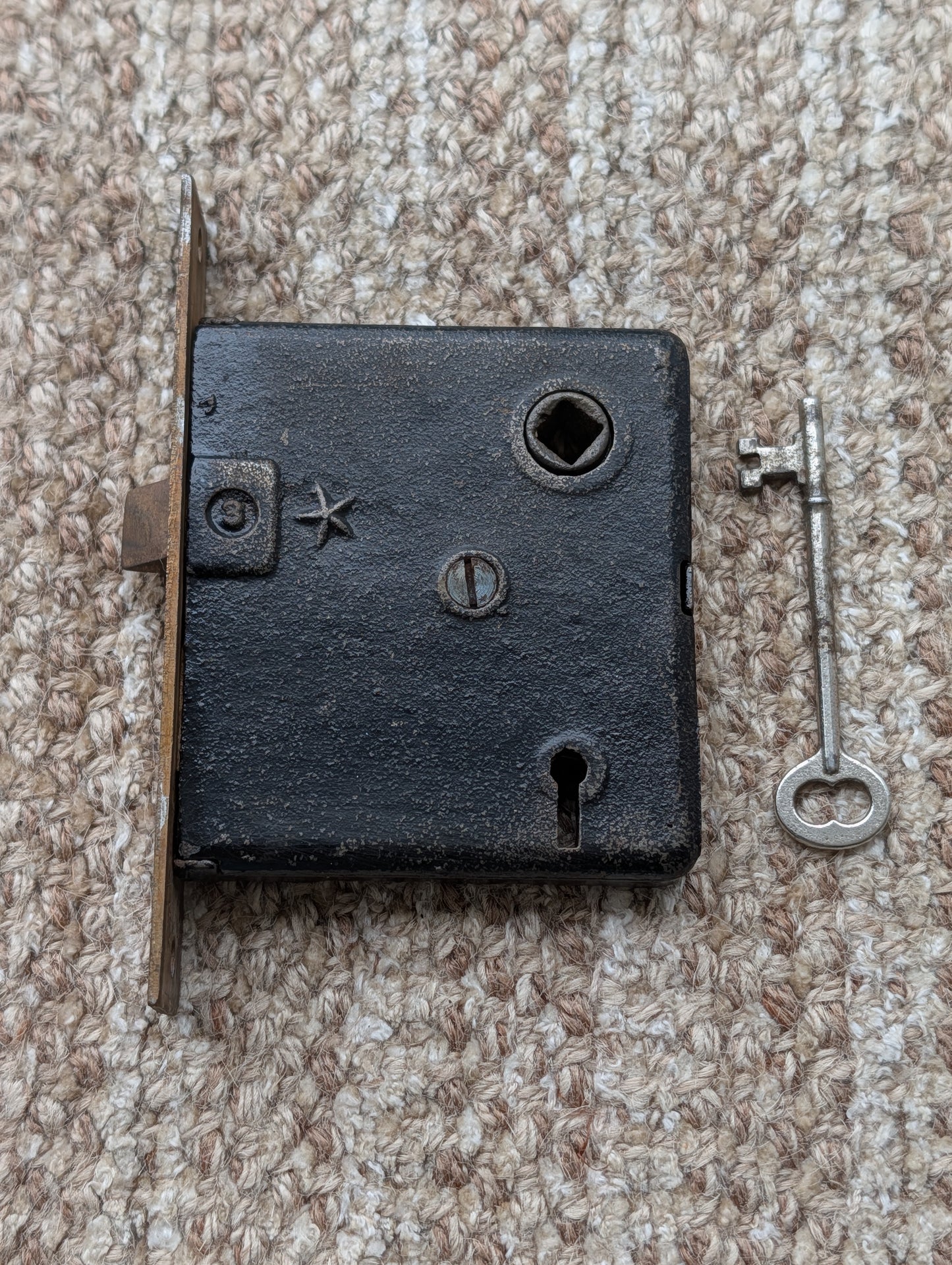 Antique Interior Mortise Lock Door Hardware  With Key
