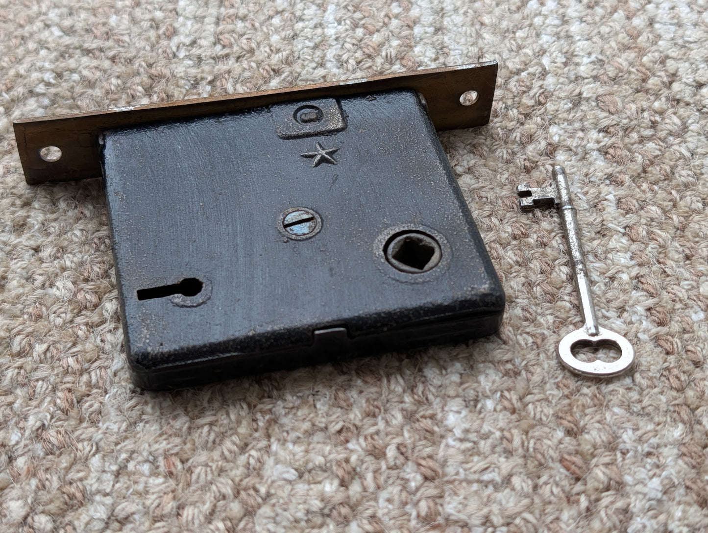 Antique Interior Mortise Lock Door Hardware  With Key