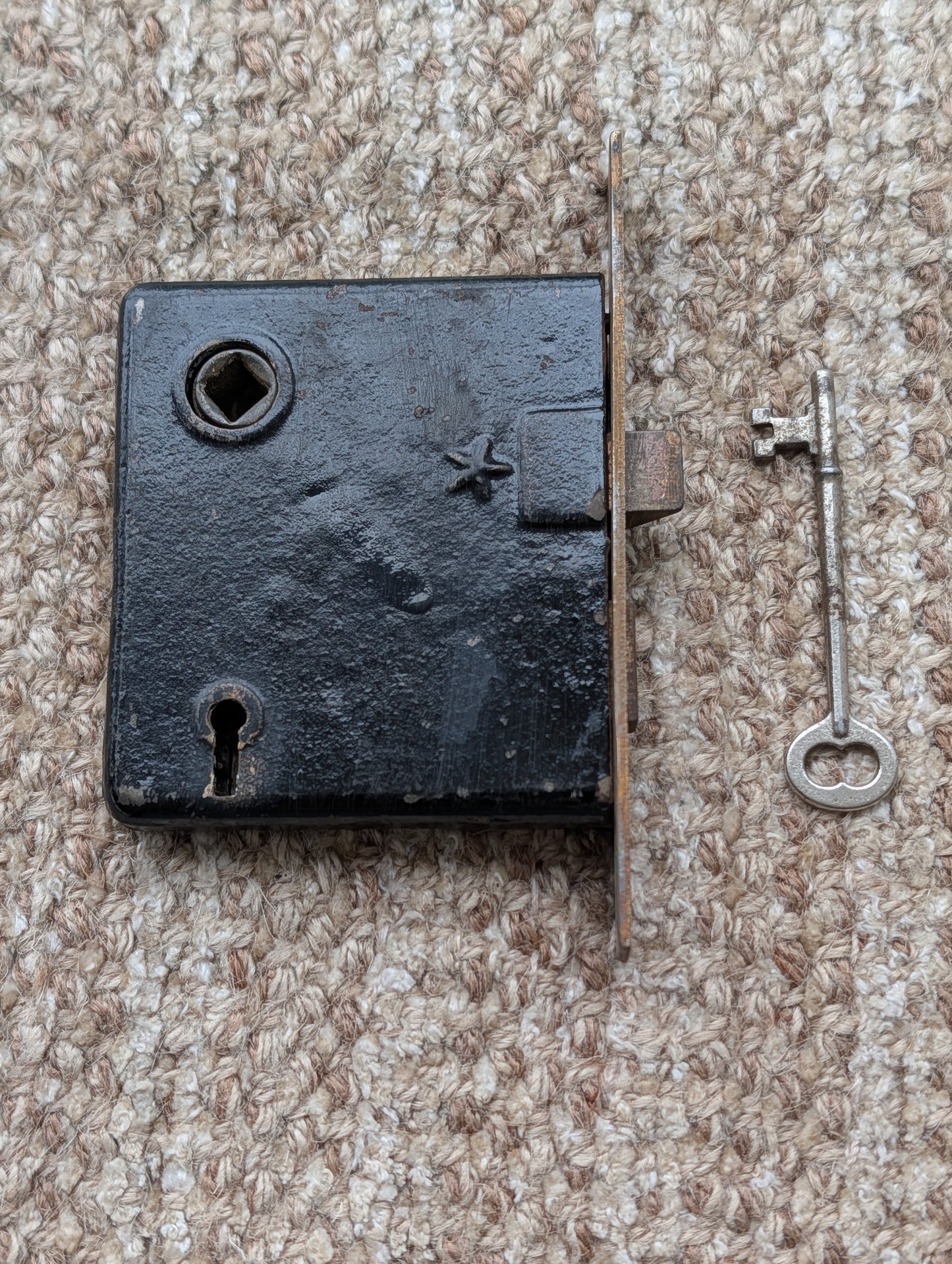 Antique Interior Mortise Lock Door Hardware  With Key