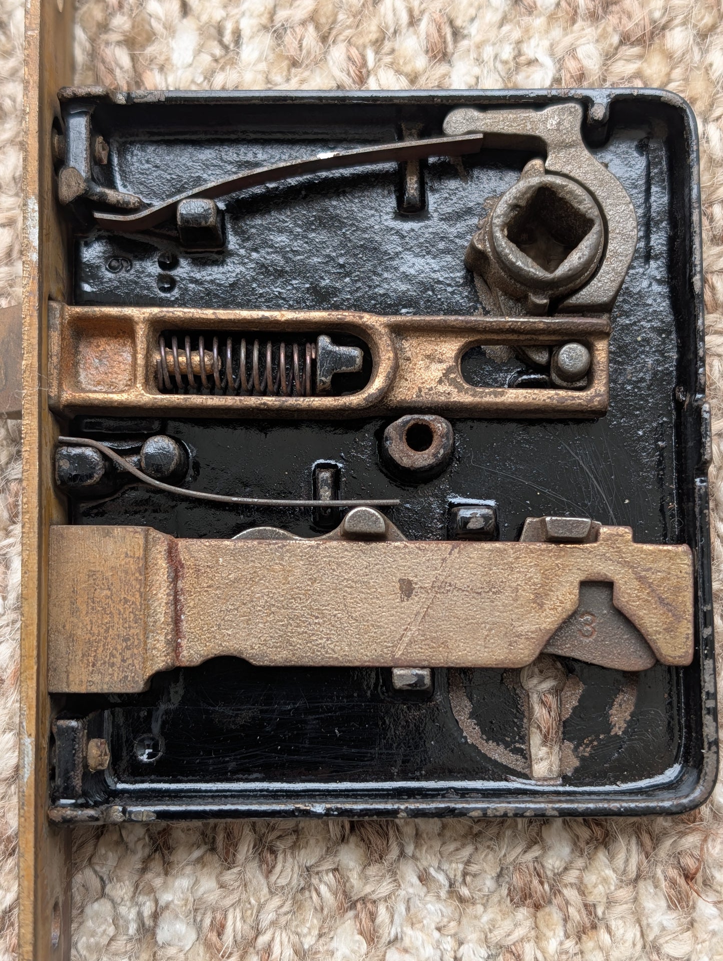Antique Interior Mortise Lock Door Hardware  With Key