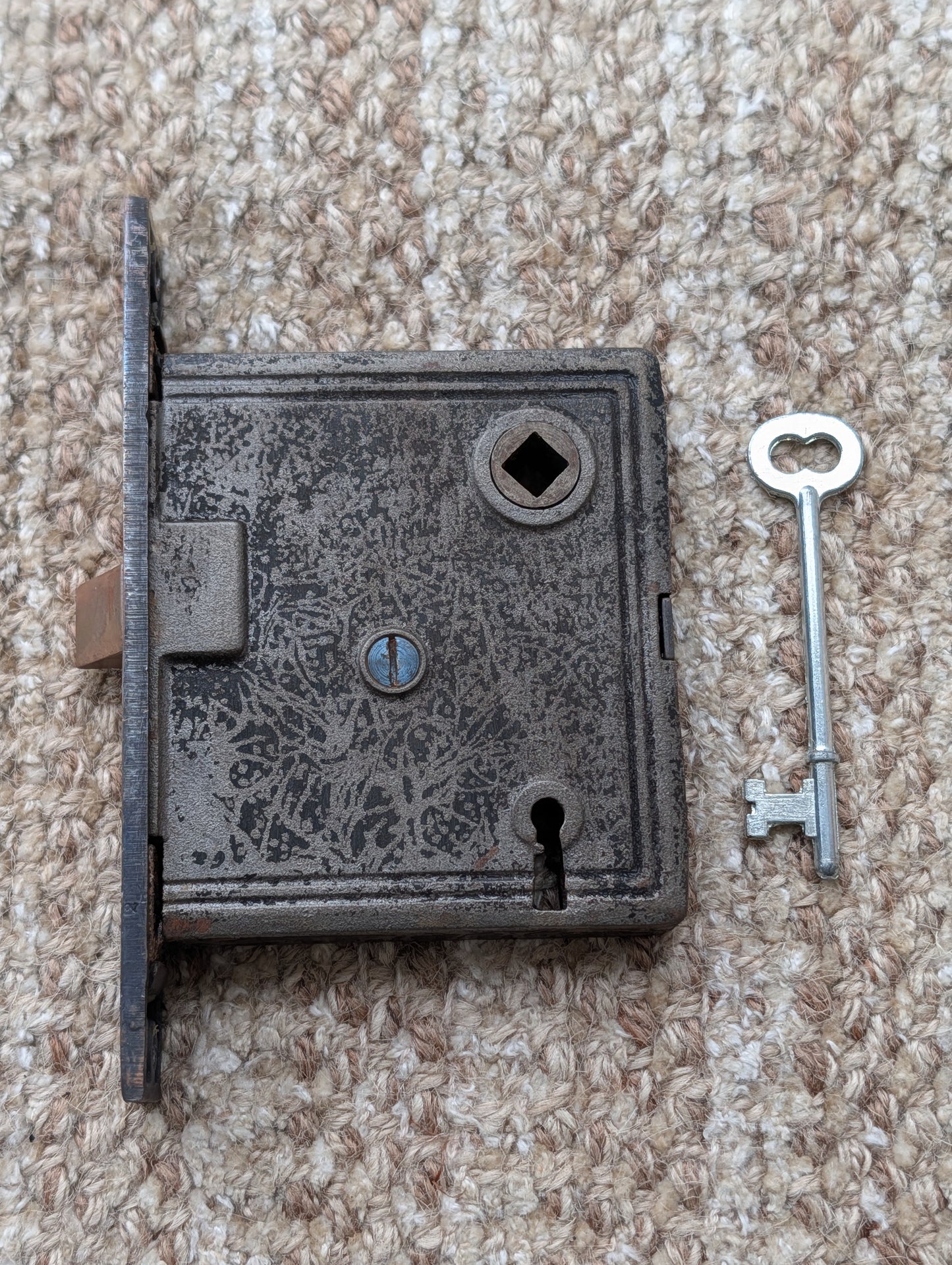 Antique Interior Mortise Lock Door Hardware  With Key