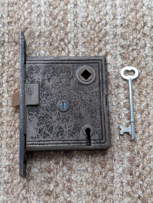 Antique Interior Mortise Lock Door Hardware  With Key