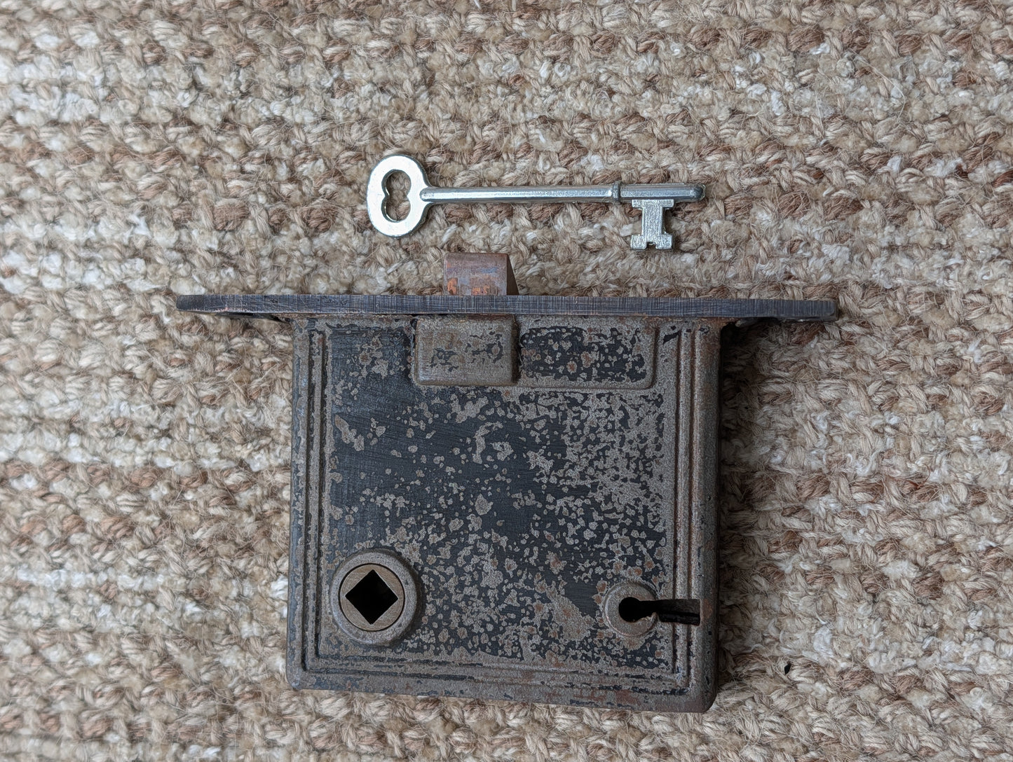 Antique Interior Mortise Lock Door Hardware  With Key