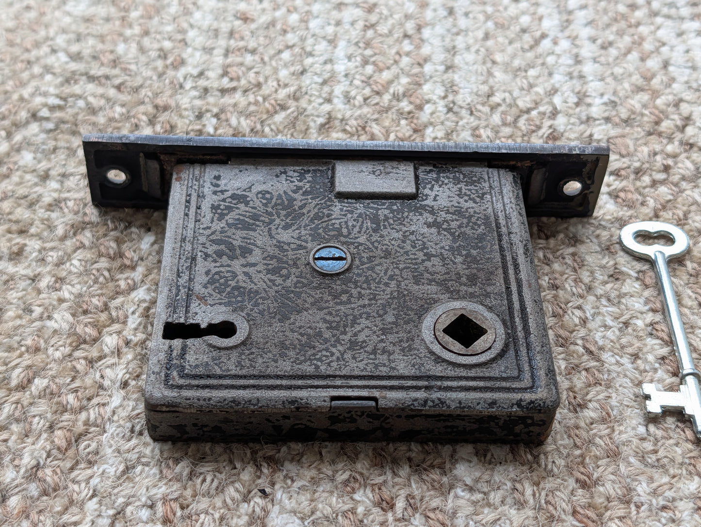Antique Interior Mortise Lock Door Hardware  With Key