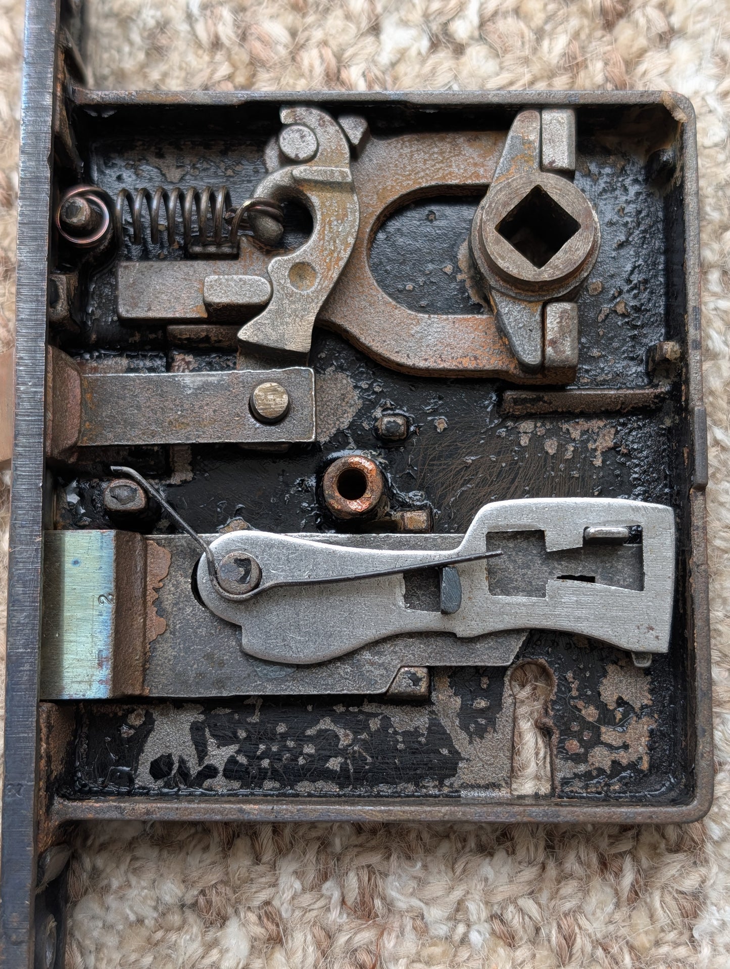 Antique Interior Mortise Lock Door Hardware  With Key