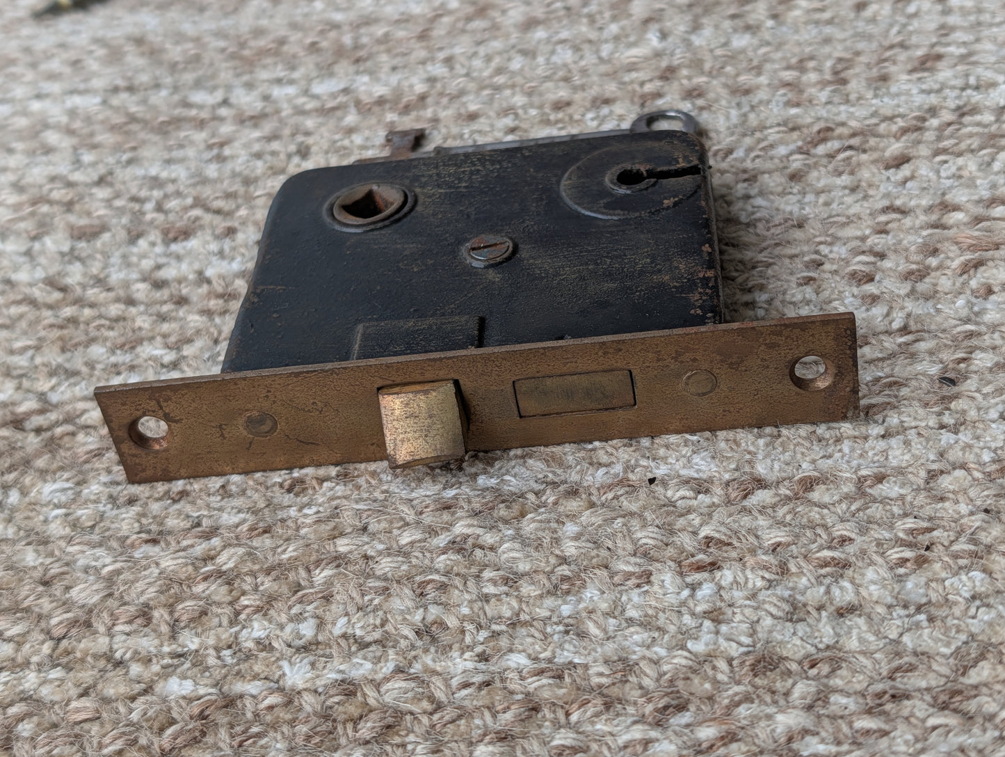 Antique Interior Mortise Lock Door Hardware  #8 A With Key