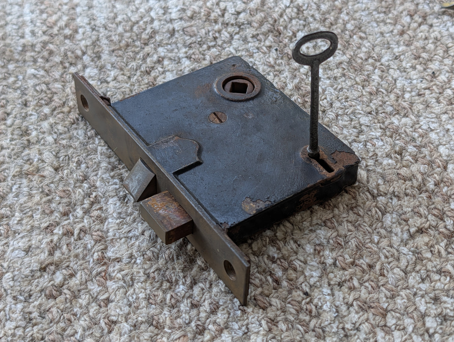 Antique Interior Mortise Lock Door Hardware With Key