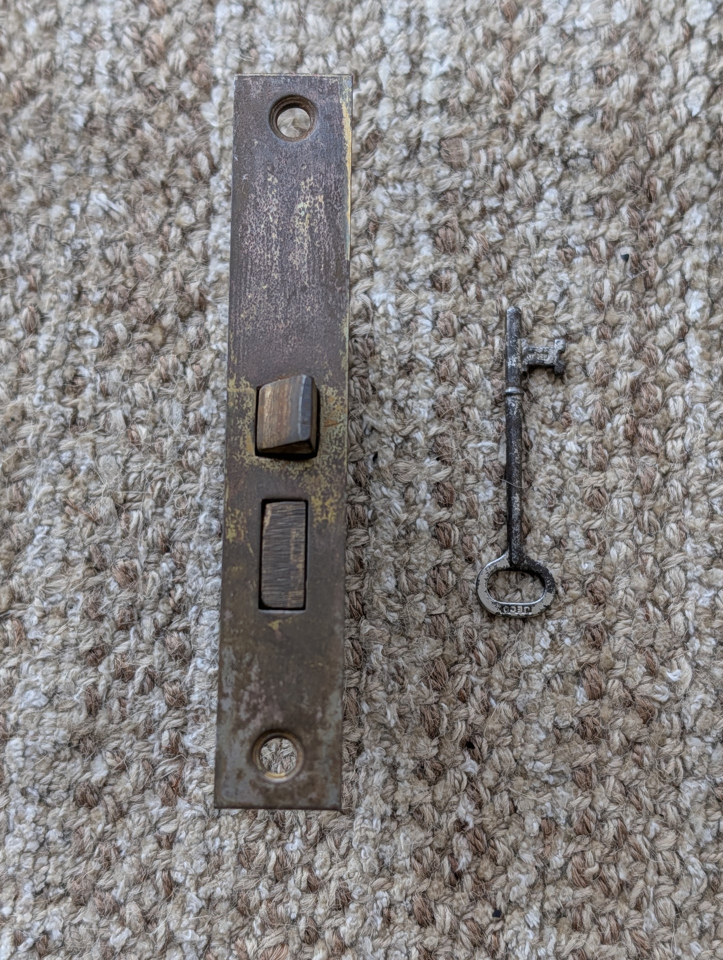 Antique Interior Skillman Mortise Lock Door Hardware With Key