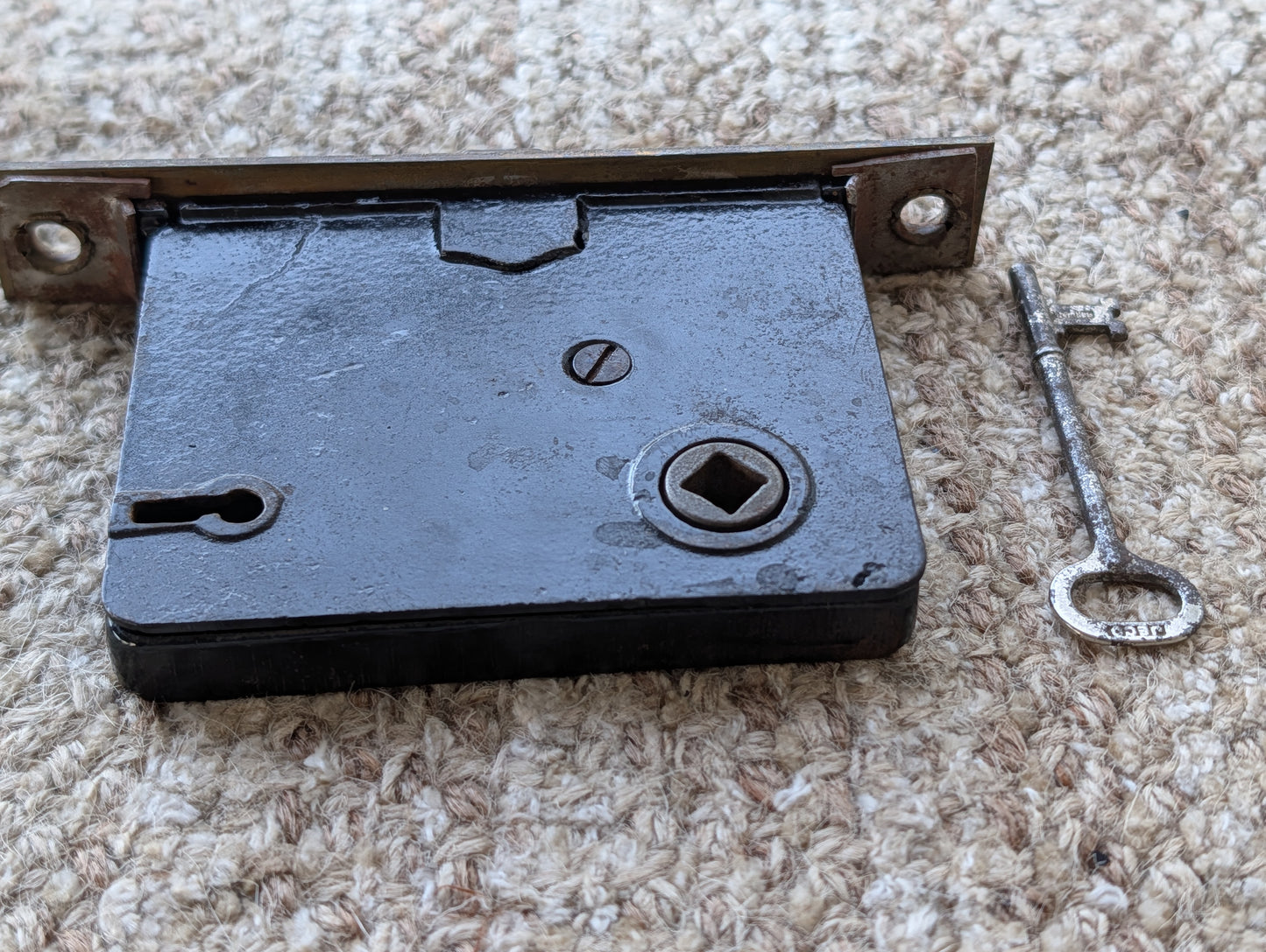 Antique Interior Skillman Mortise Lock Door Hardware With Key