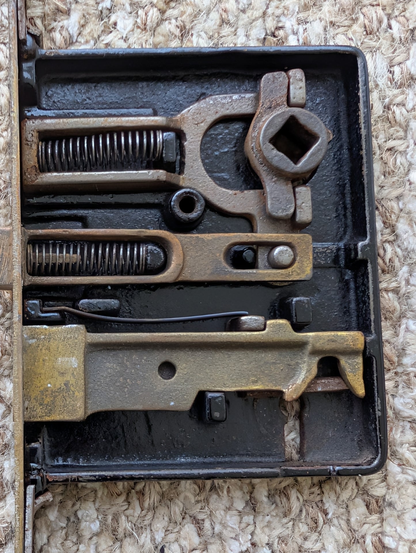 Antique Interior Skillman Mortise Lock Door Hardware With Key
