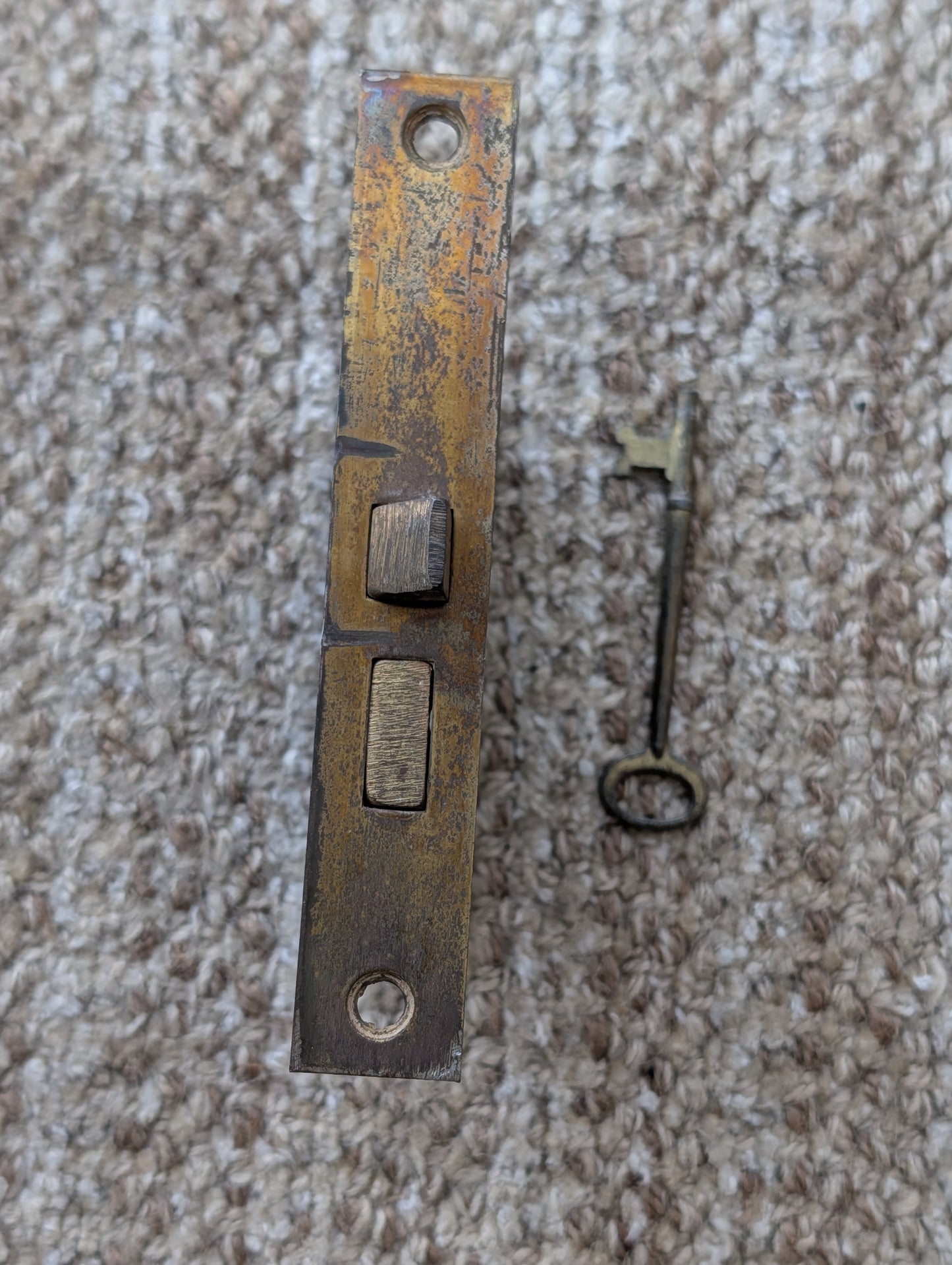 Antique Interior Skillman Mortise Lock Door Hardware With Key