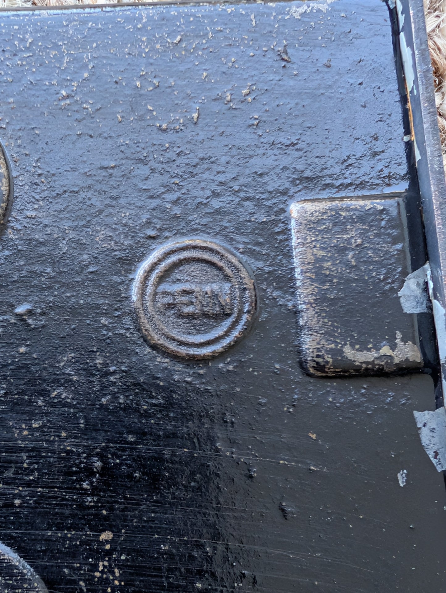 Antique Interior Penn Mortise Lock Door Hardware #2327 With Key