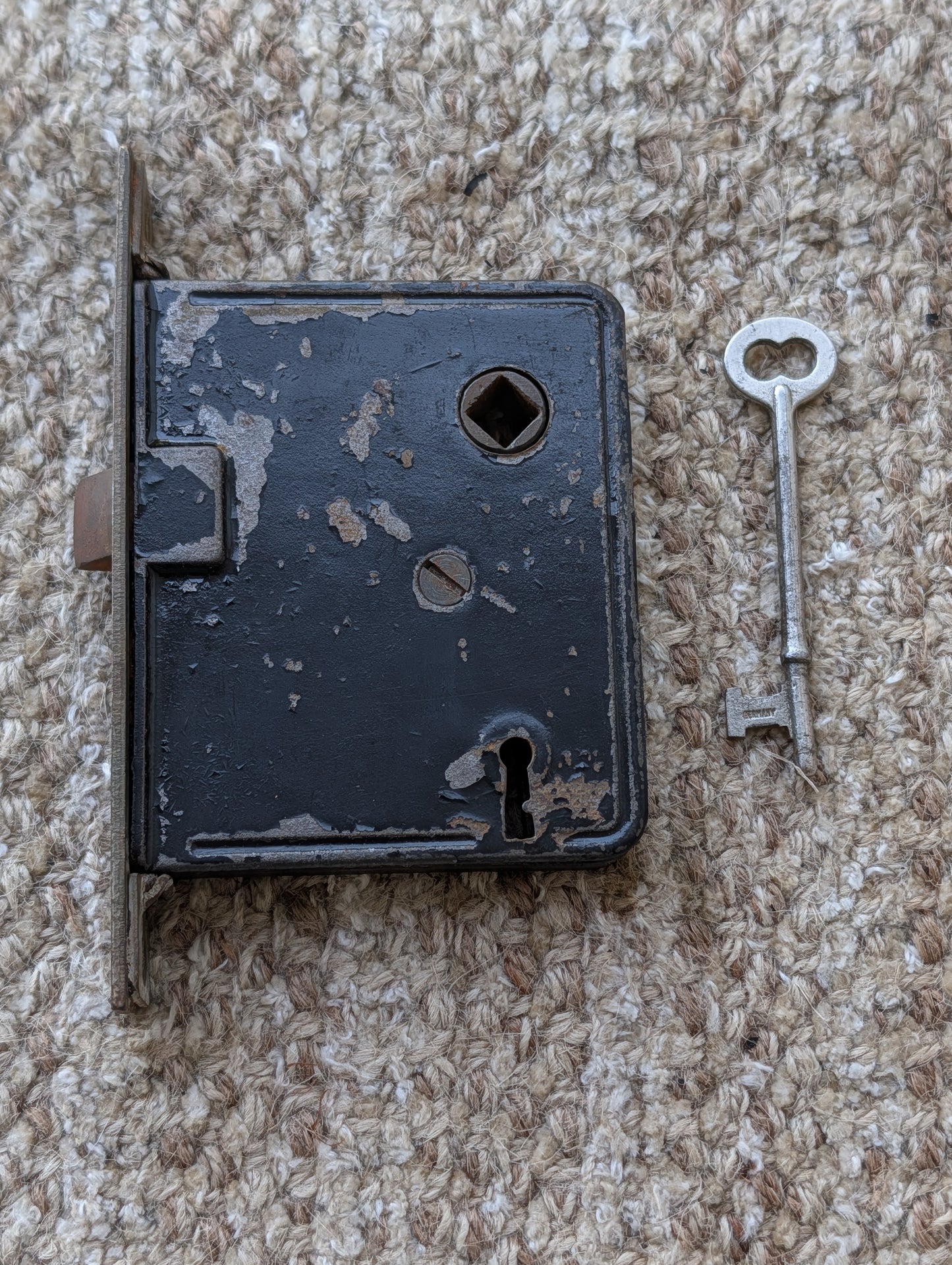 Antique Interior Mortise Lock Door Hardware With Key