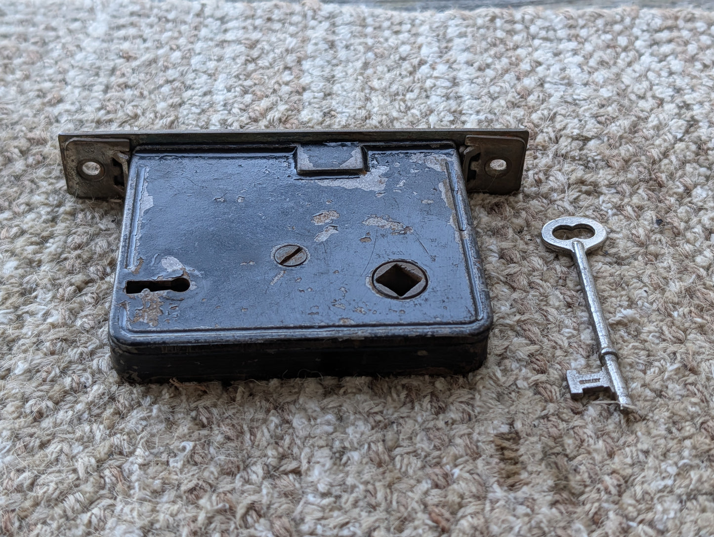 Antique Interior Mortise Lock Door Hardware With Key