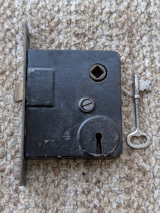 Antique Interior Mortise Lock Door Hardware #U 4 U With Key