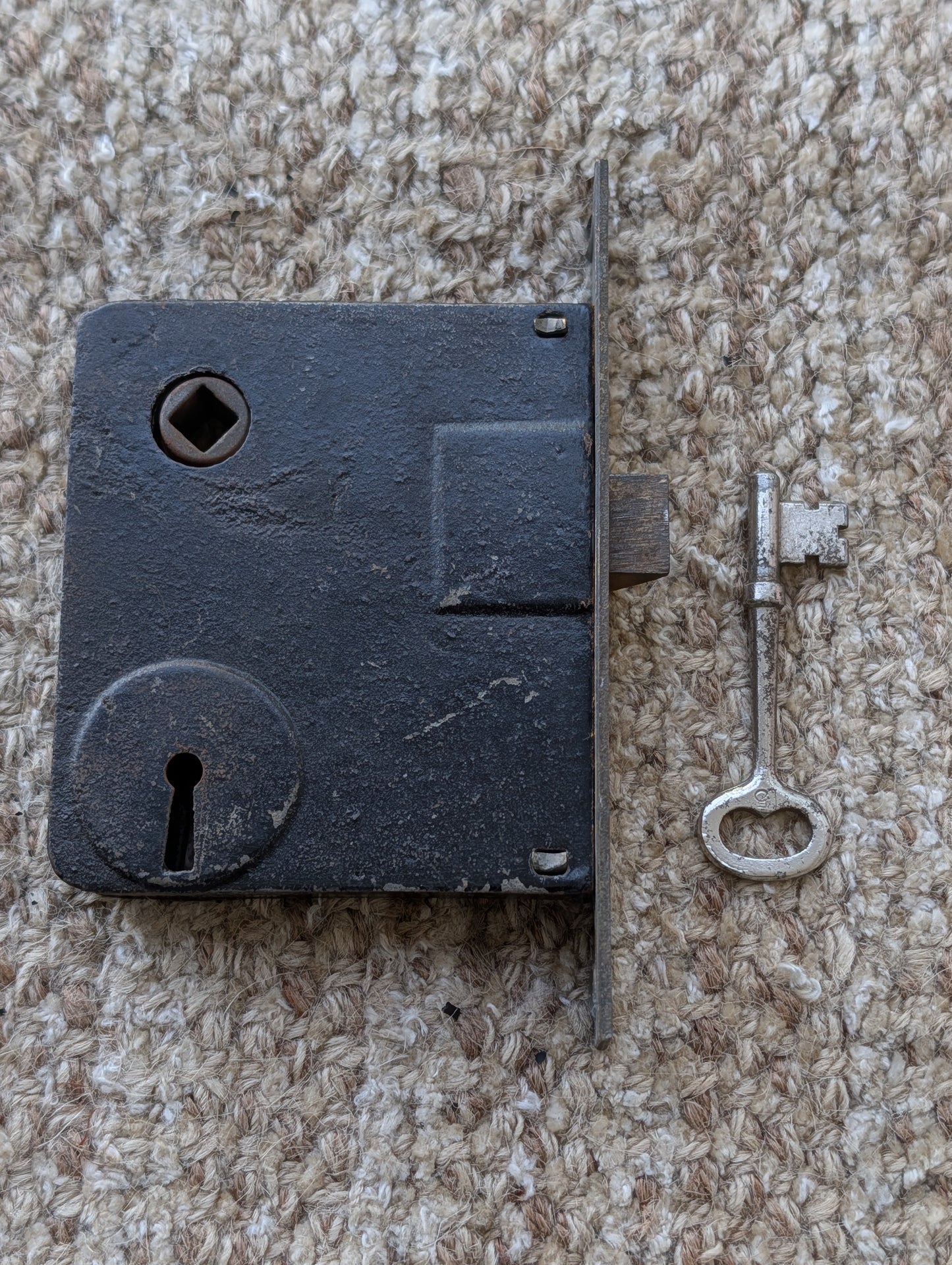 Antique Interior Mortise Lock Door Hardware #U 4 U With Key