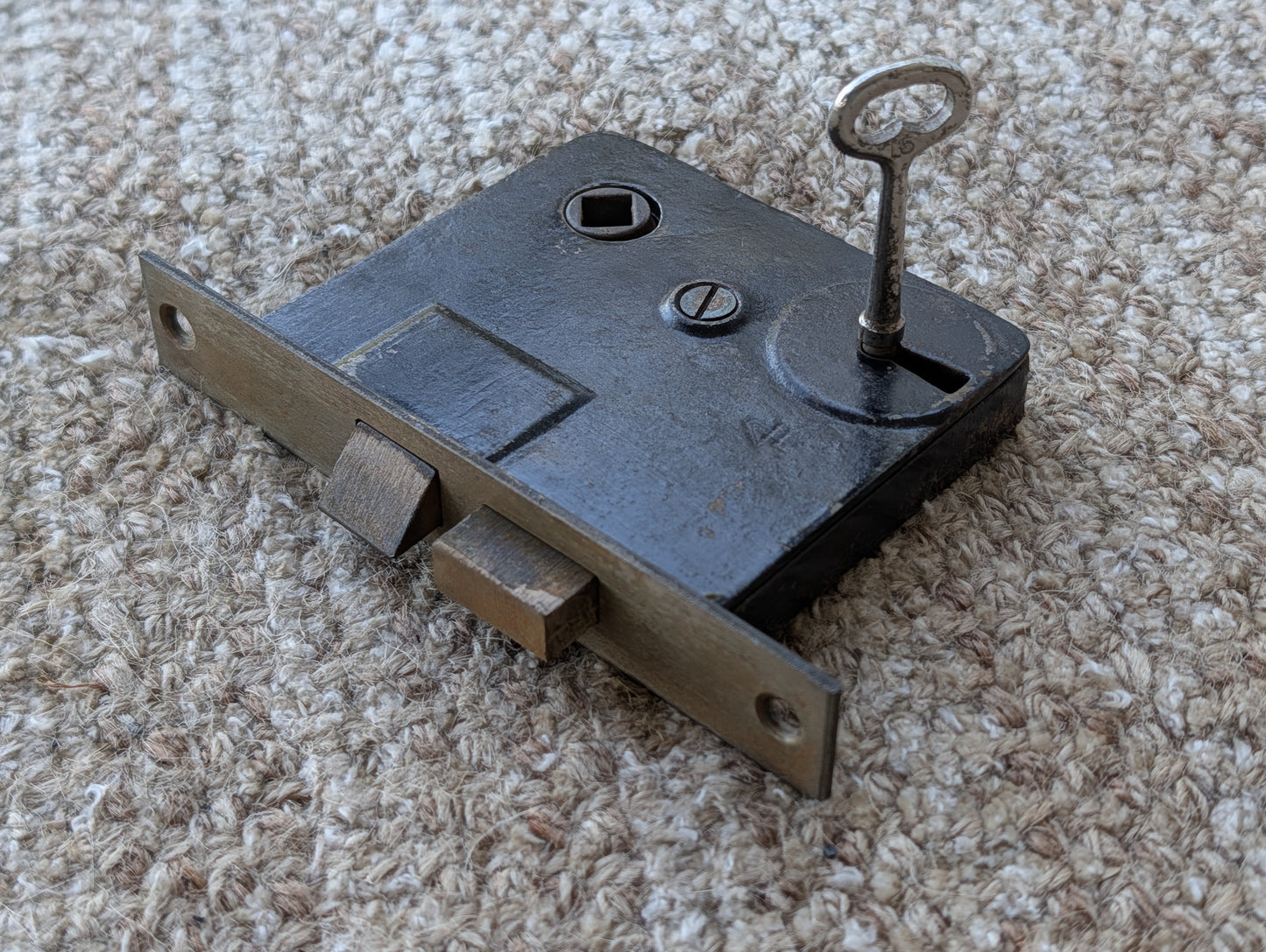 Antique Interior Mortise Lock Door Hardware #U 4 U With Key