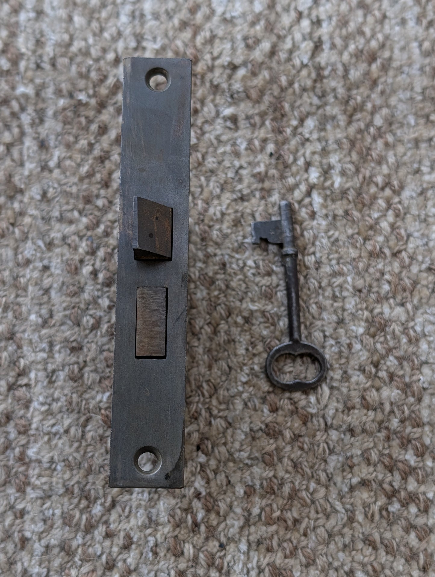 Antique Interior Mortise Lock Door Hardware #2 U S With Key