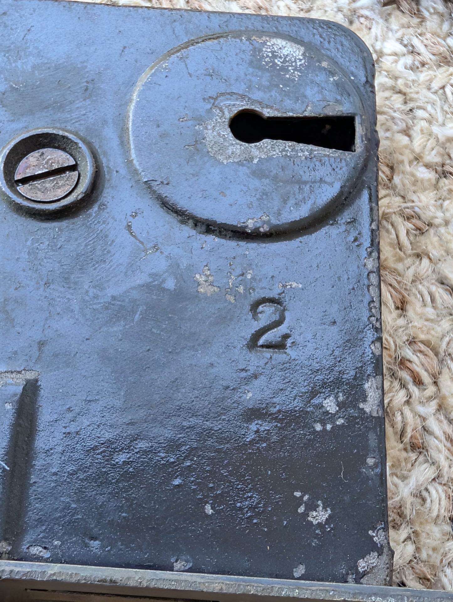 Antique Interior Mortise Lock Door Hardware #2 U S With Key