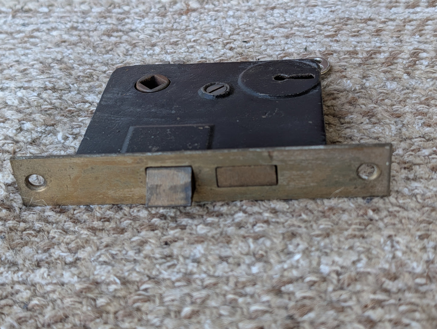 Antique Interior Mortise Lock Door Hardware #U Z 3 U With Key