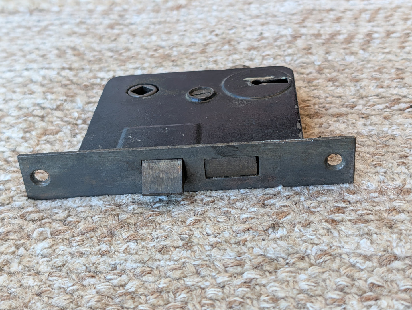 Antique Interior Mortise Lock Door Hardware #3 U S With Key