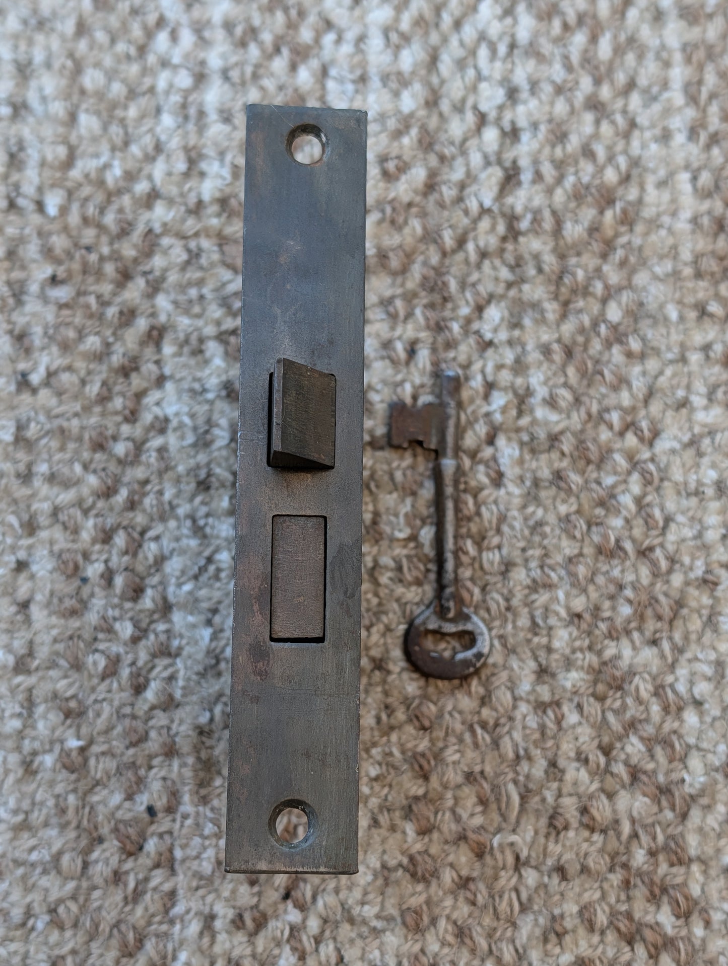 Antique Interior Mortise Lock Door Hardware #3 U S With Key