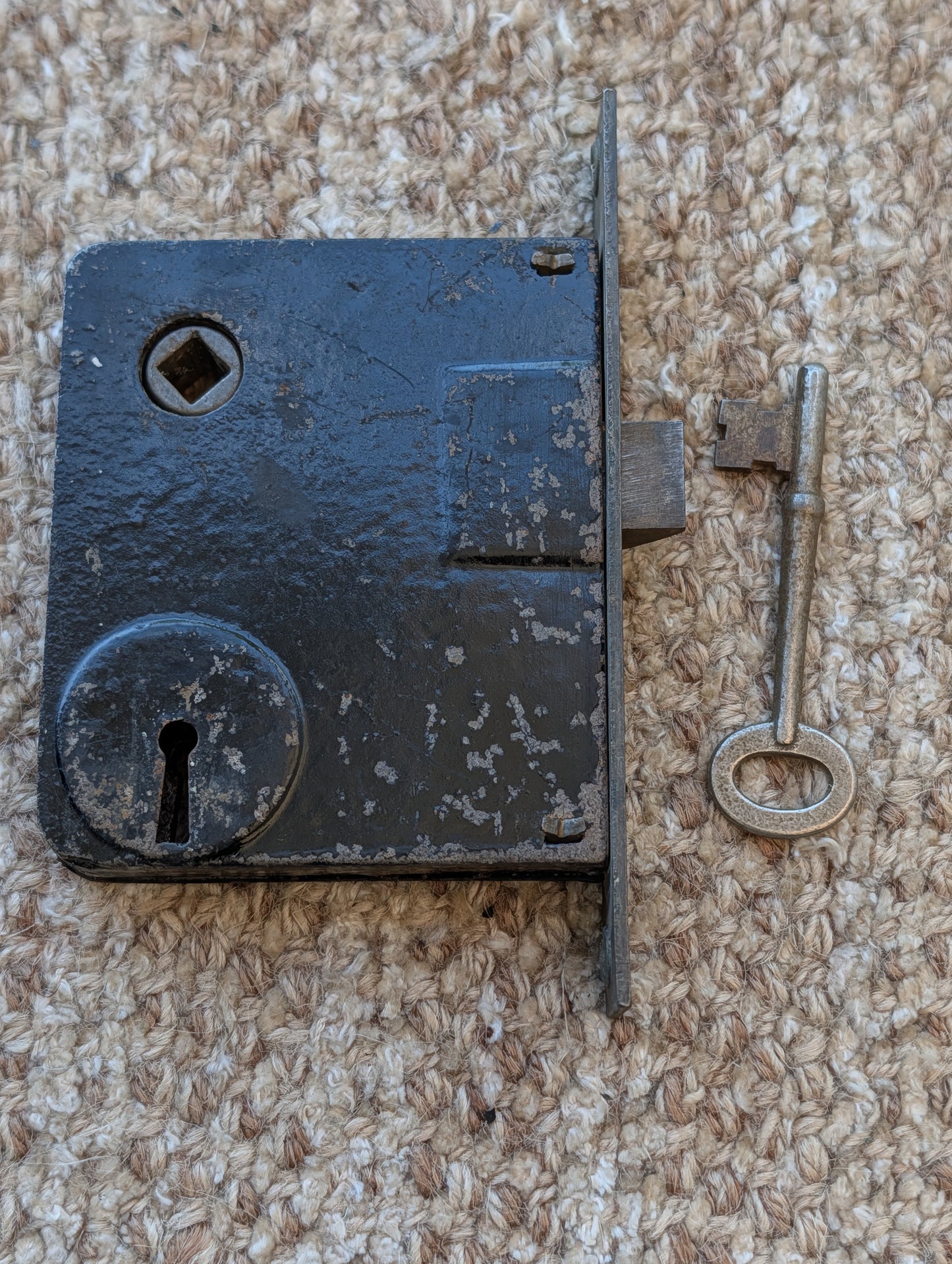 Antique Interior Mortise Lock Door Hardware #0 With Key